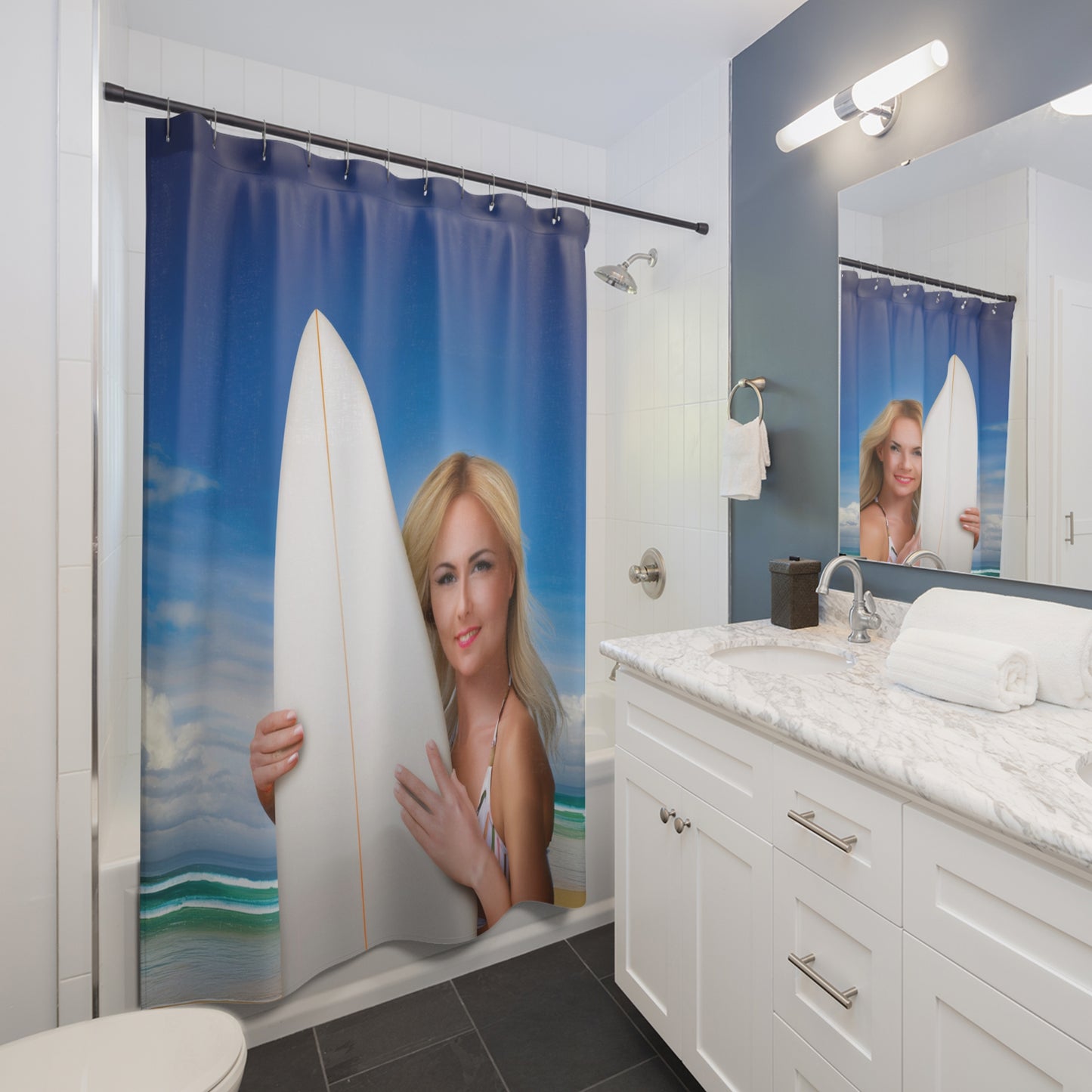Woman Shower Curtain
