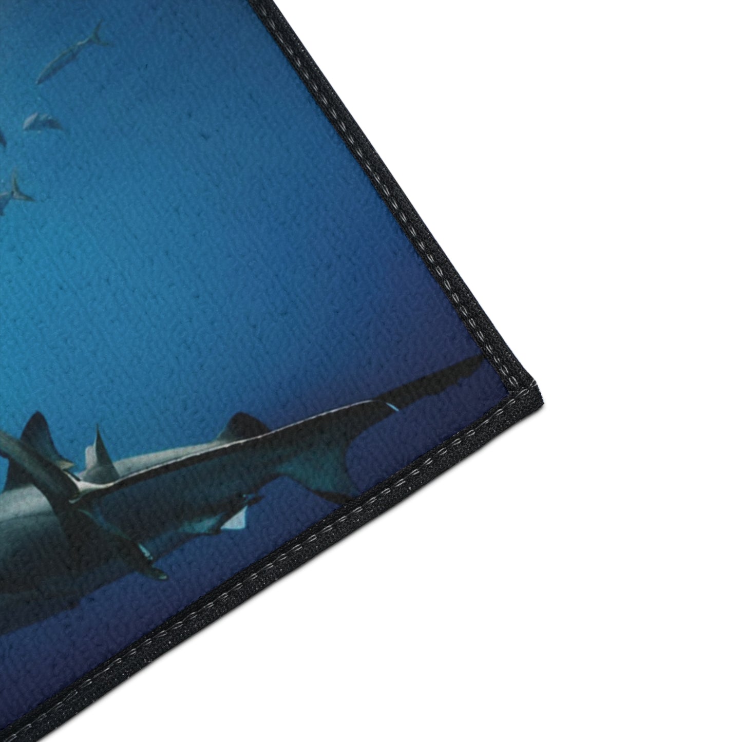 Heavy Duty Floor Mat - Deep Ocean- sharks