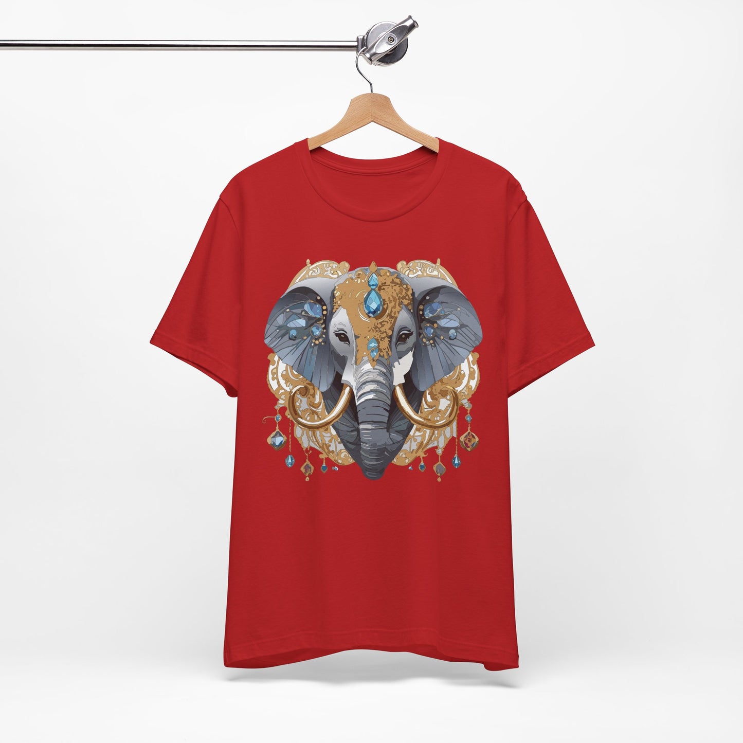 Animal Shirt, Shirt with Animal, Tee Shirt with Gold Animal Medal, Shirt with Antique Animal Medallion