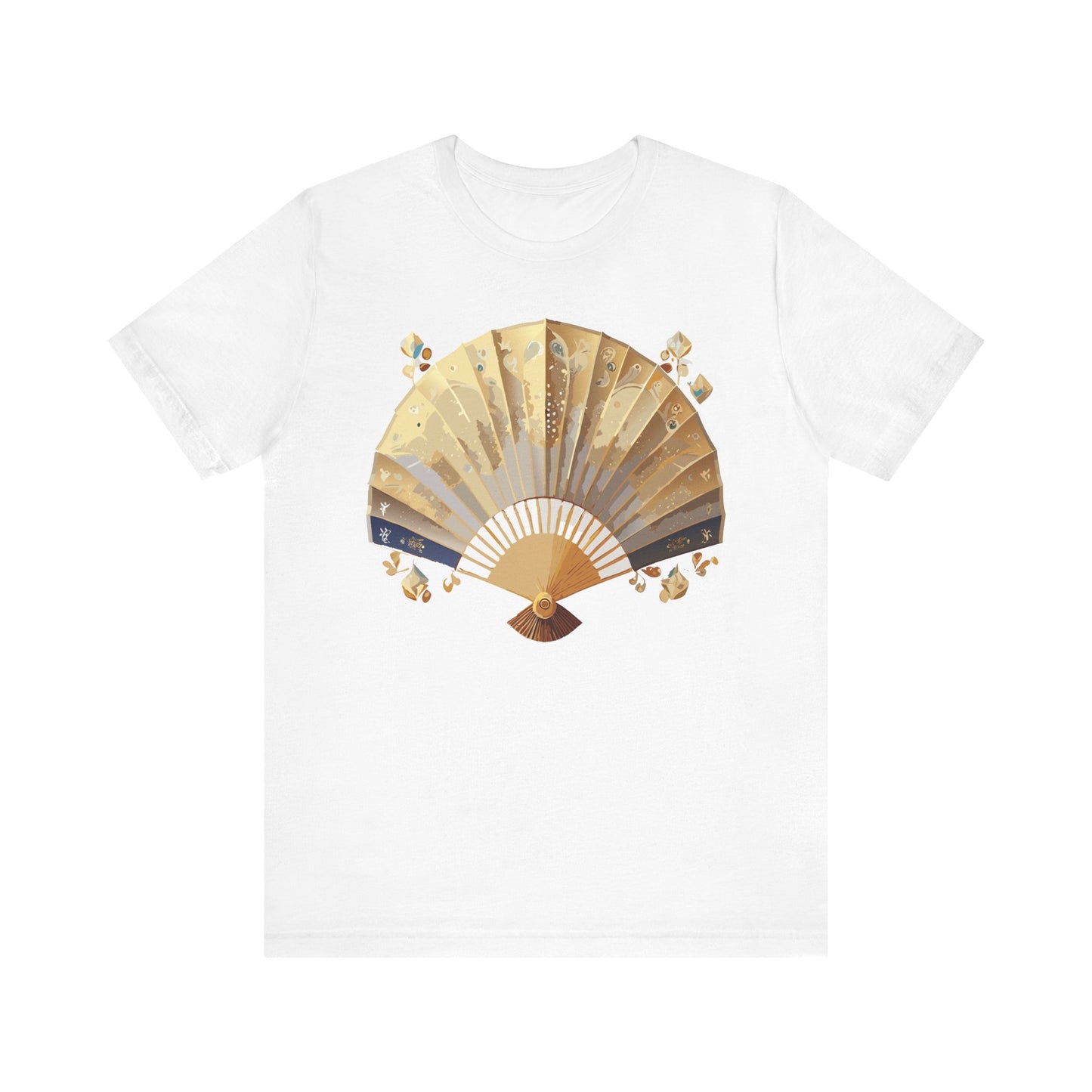 Fan shirt, Shirt with Fan, Tee Shirt with Gold Blower