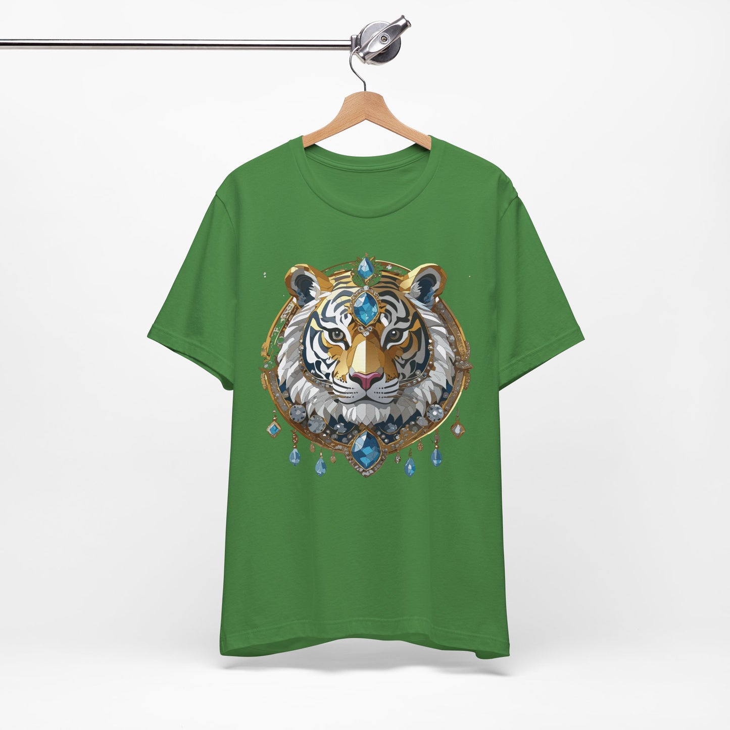 Animal Shirt, Shirt with Animal, Tee Shirt with Gold Animal Medal, Shirt with Antique Animal Medallion