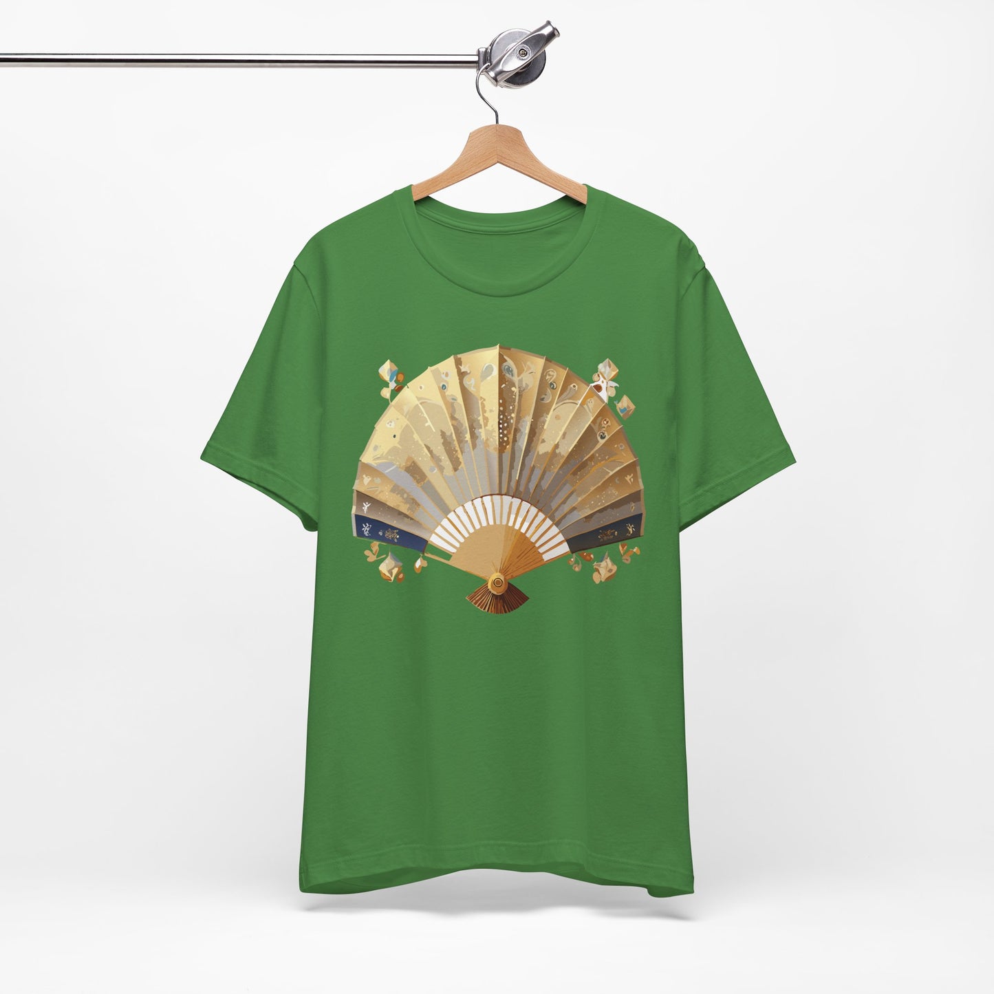 Fan shirt, Shirt with Fan, Tee Shirt with Gold Blower