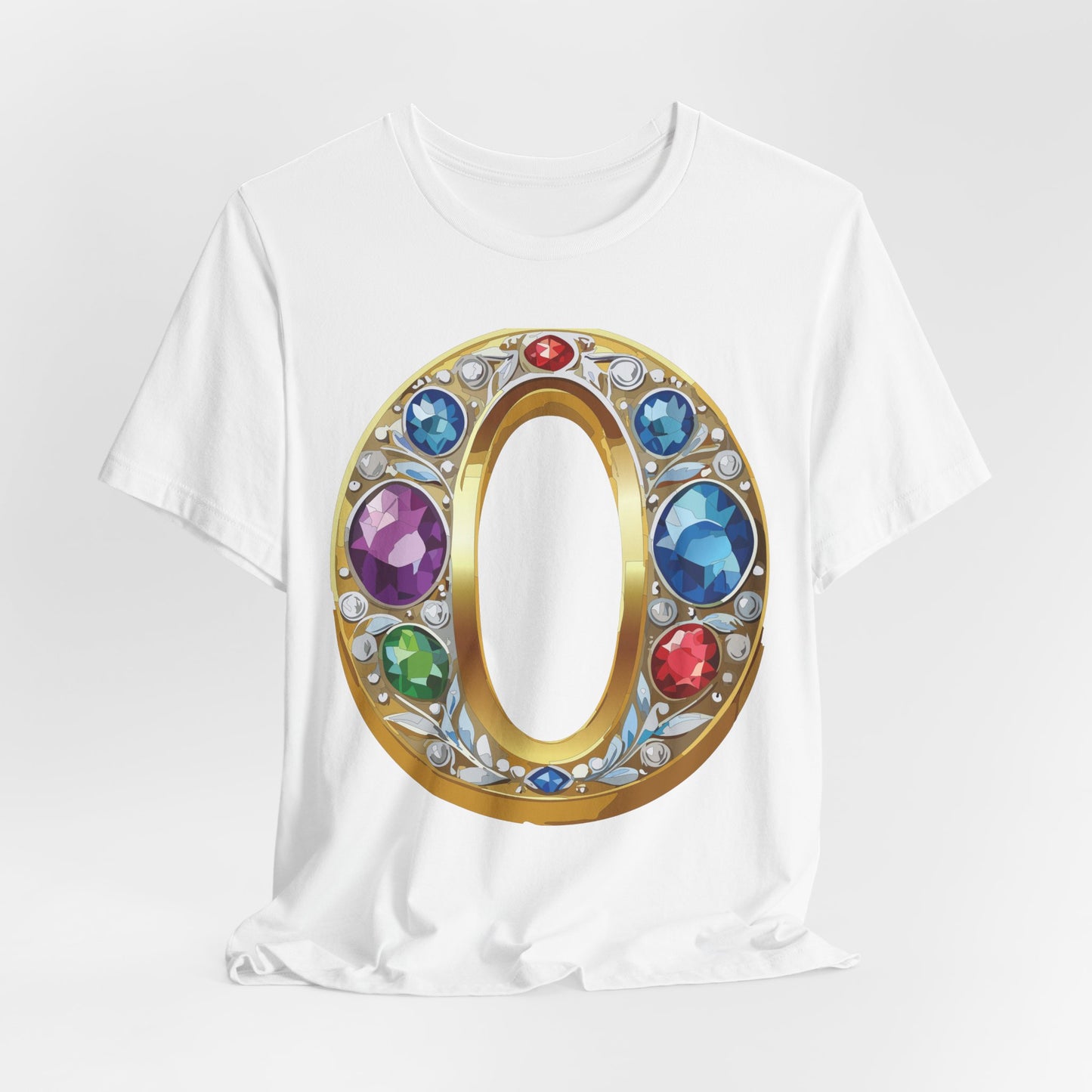 Letter Shirt, Shirt with Letters, Tee Shirt with Gold Letter, Shirt with Antique Letters