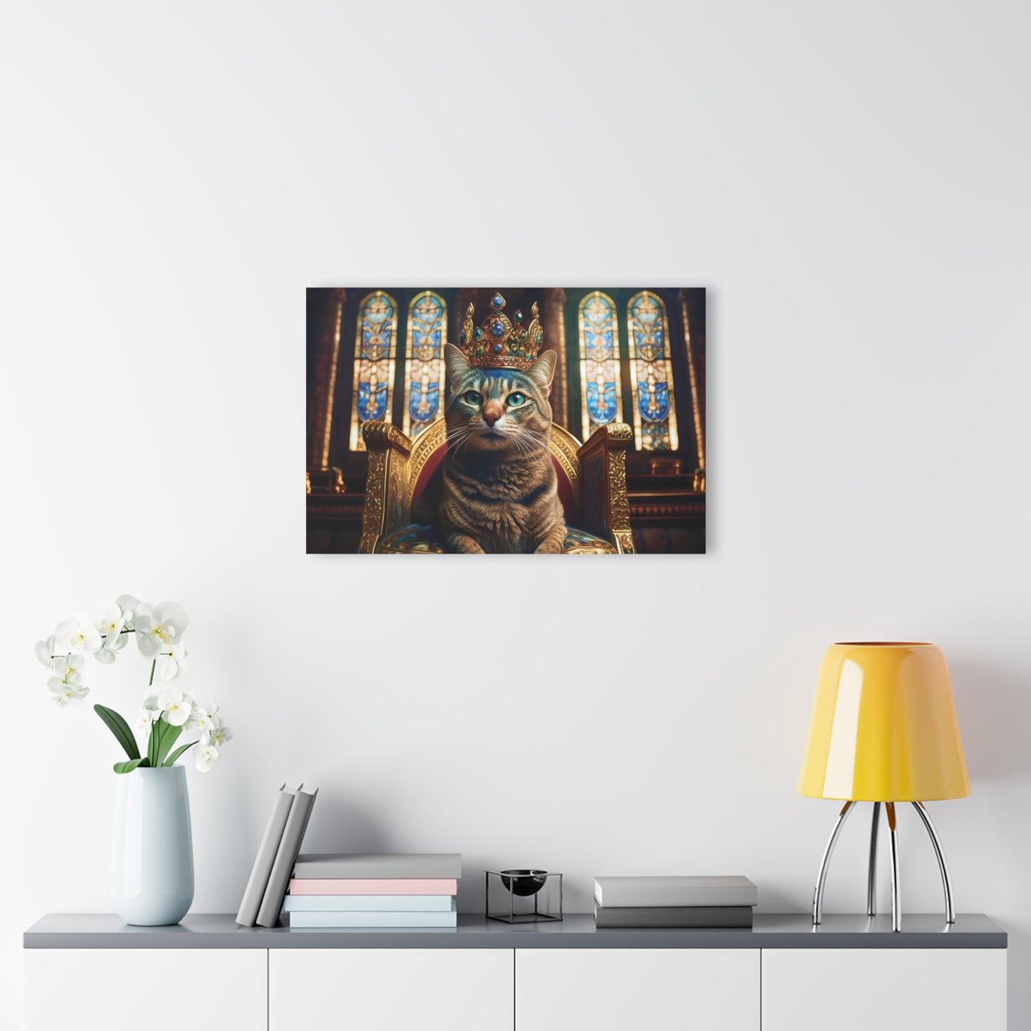 Crown Cat Wall Decor, Wall Art Decor with Animals 5