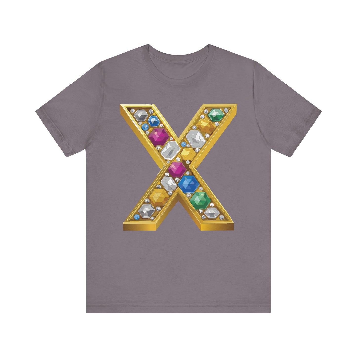 Letter Shirt, Shirt with Letters, Tee Shirt with Gold Letter, Shirt with Antique Letters