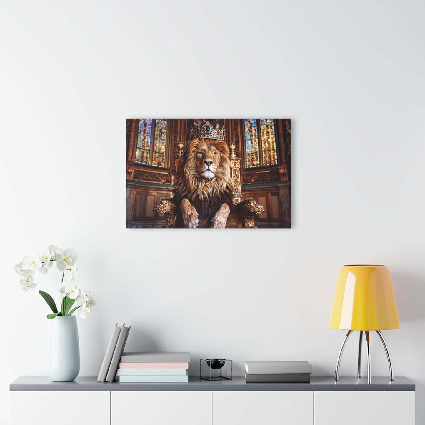 Crown Lion Wall Decor, Wall Art Decor with Animals 2