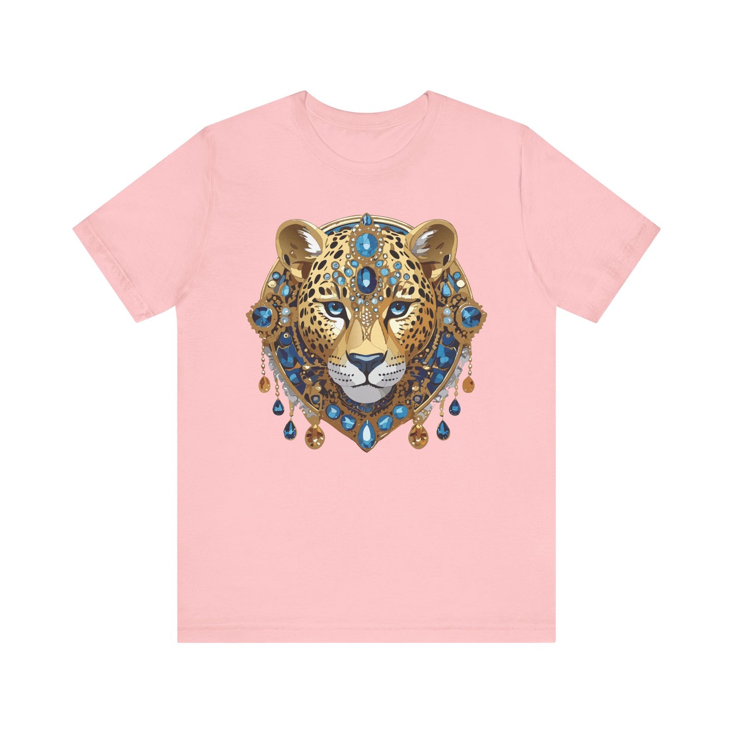 Animal Shirt, Shirt with Animal, Tee Shirt with Gold Animal Medal, Shirt with Antique Animal Medallion