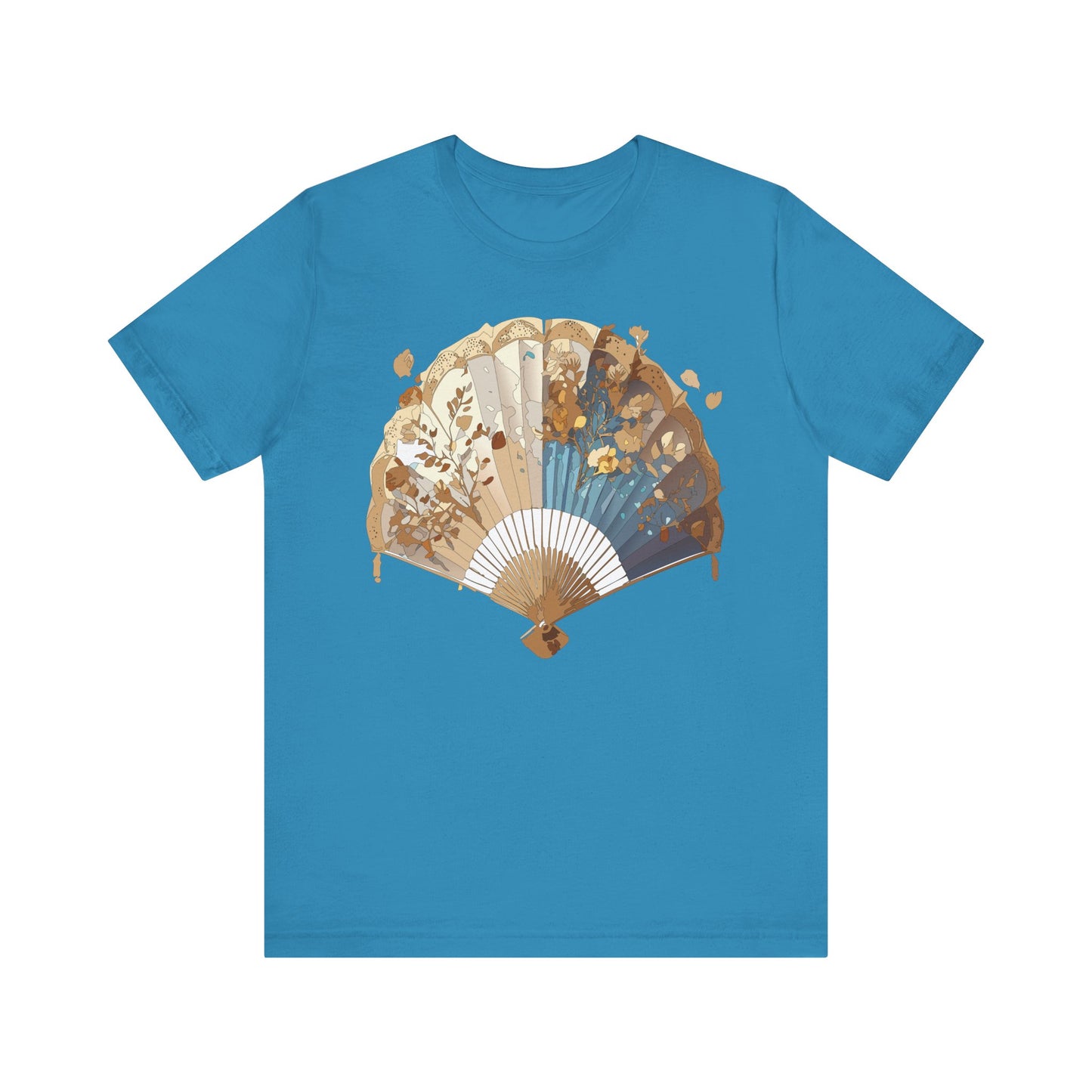 Fan shirt, Shirt with Fan, Tee Shirt with Gold Blower