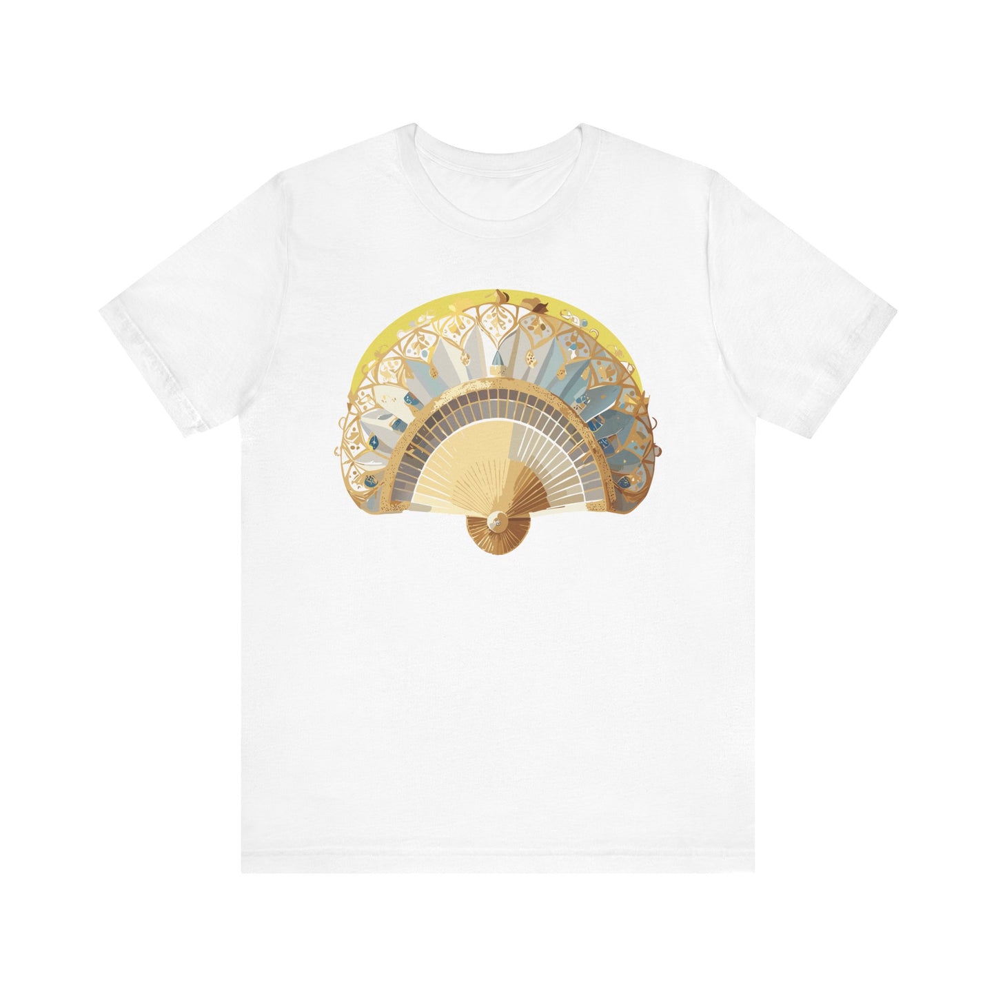 Fan shirt, Shirt with Fan, Tee Shirt with Gold Blower