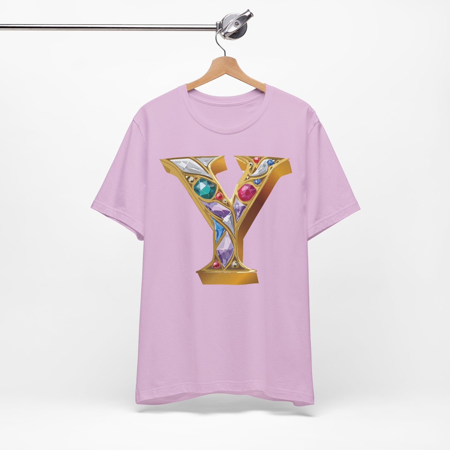 Letter Shirt, Shirt with Letters, Tee Shirt with Gold Letter, Shirt with Antique Letters
