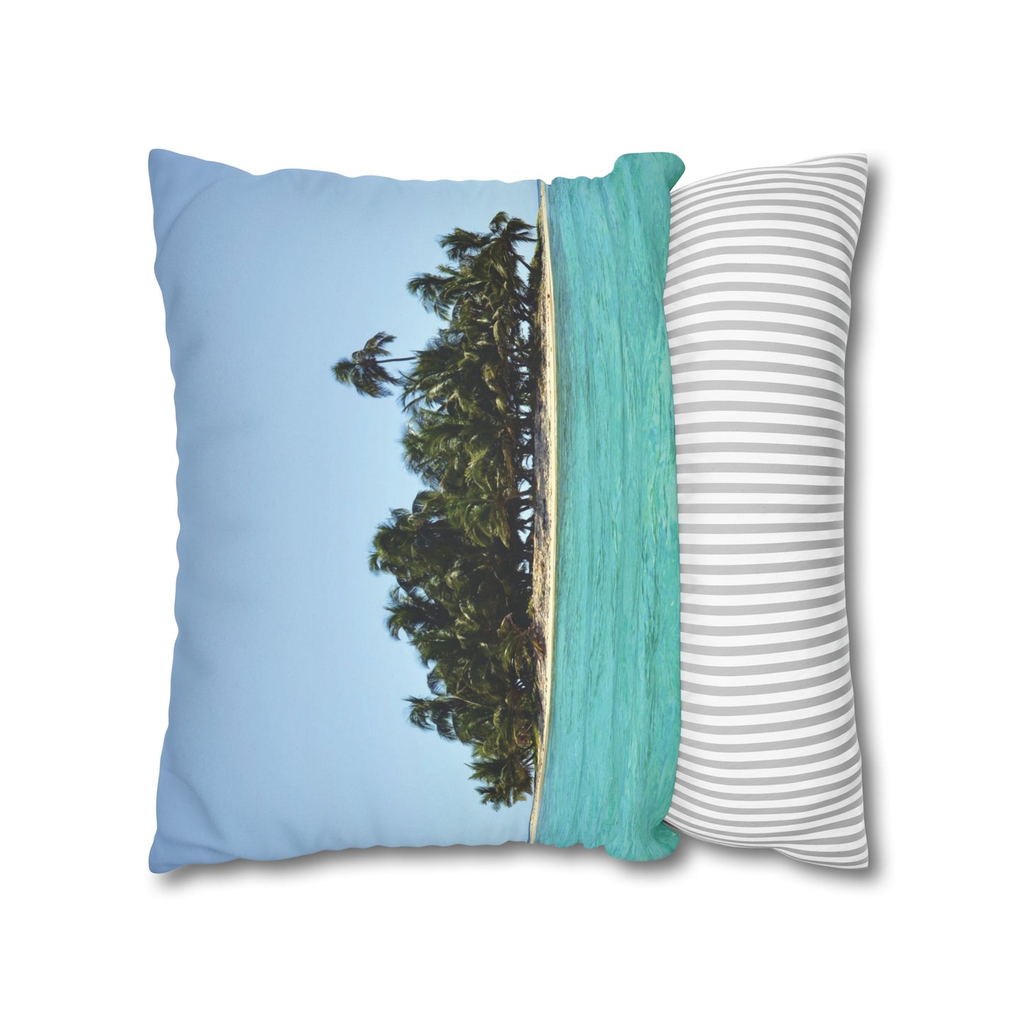 Beach Faux Suede Square Pillowcase