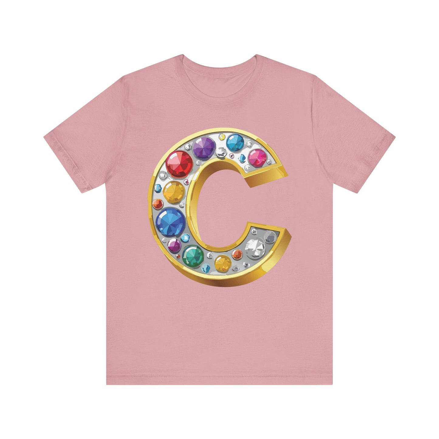 Letter Shirt, Shirt with Letters, Tee Shirt with Gold Letter, Shirt with Antique Letters