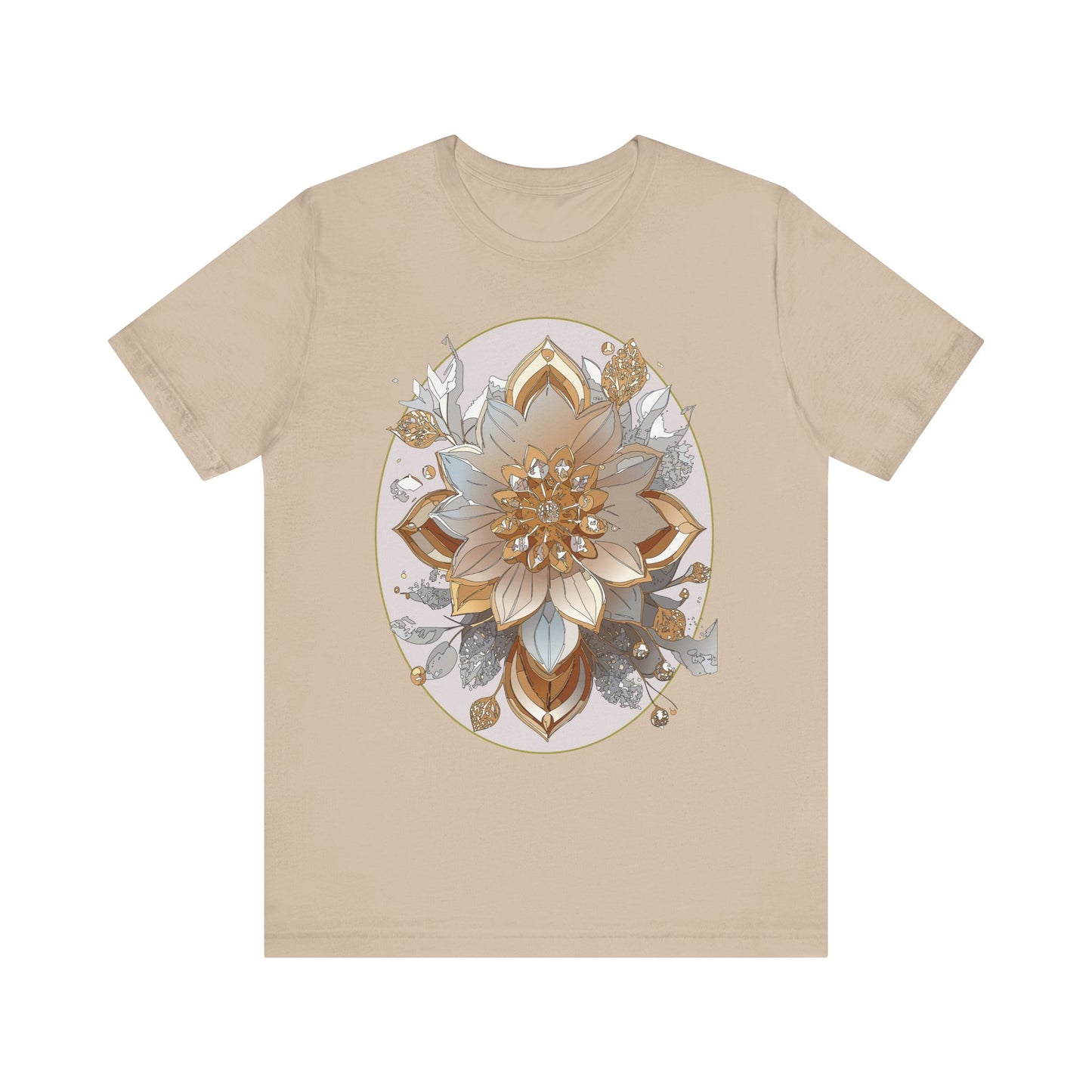 Floral Shirt, Flower Shirt, Tee Shirt with Antique Flower