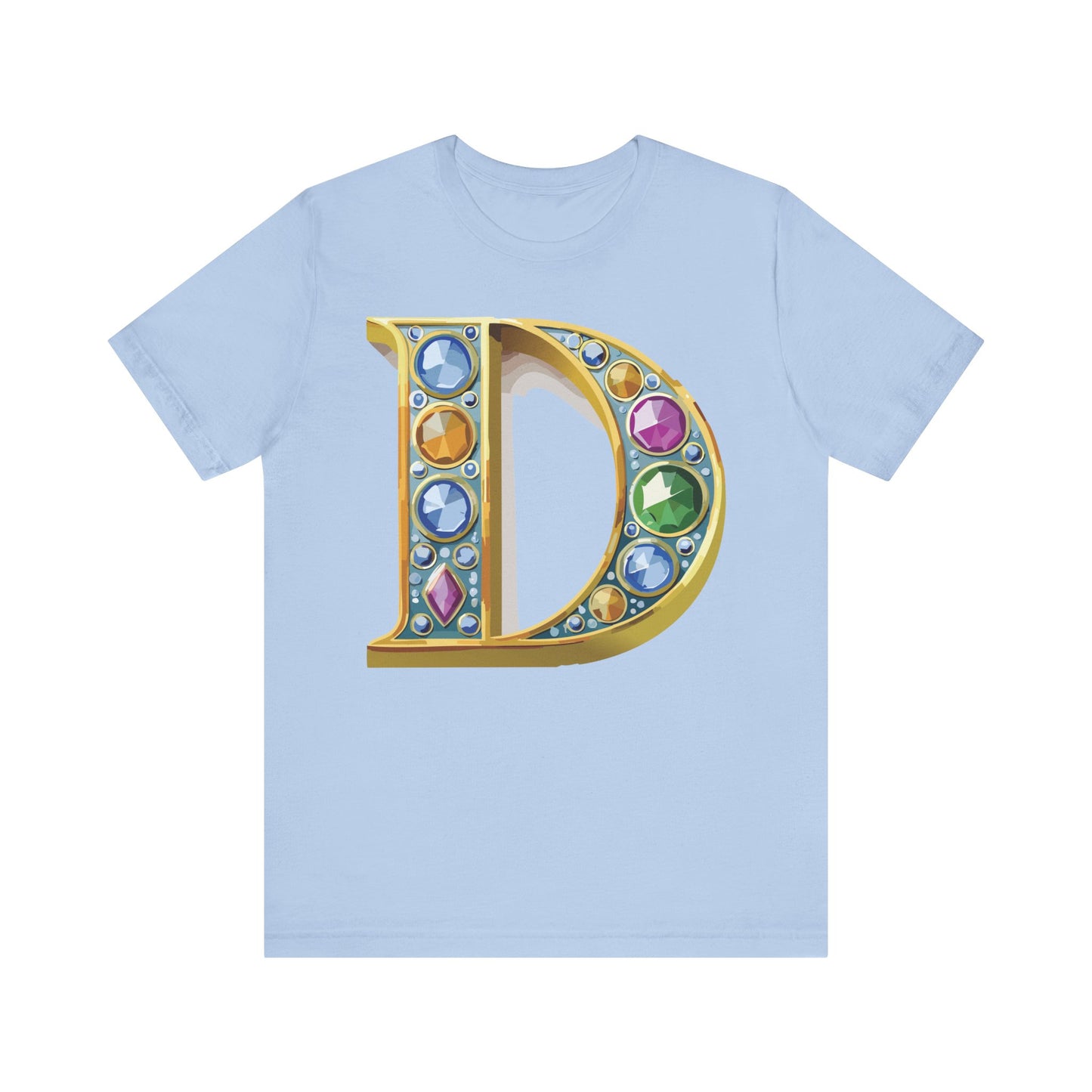 Letter Shirt, Shirt with Letters, Tee Shirt with Gold Letter, Shirt with Antique Letters