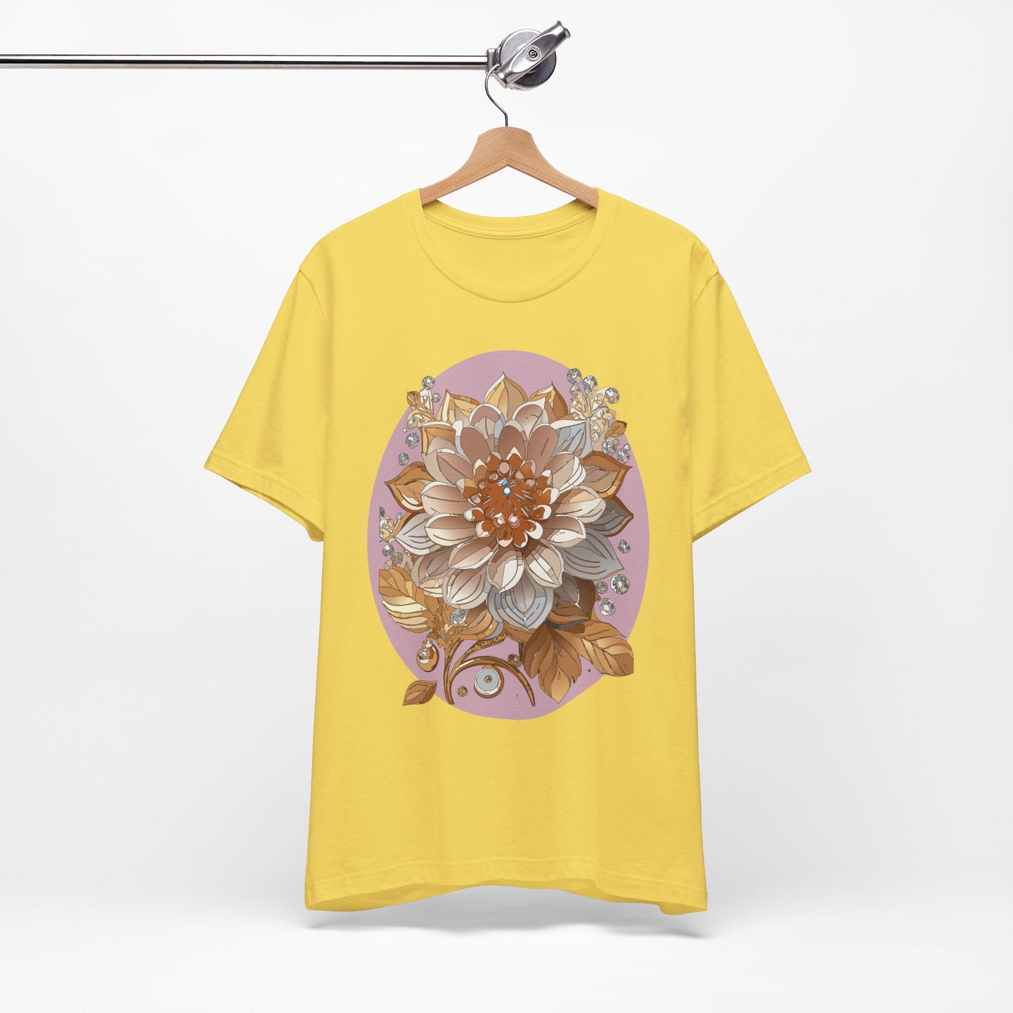 Floral Shirt, Flower Shirt, Tee Shirt with Antique Flower