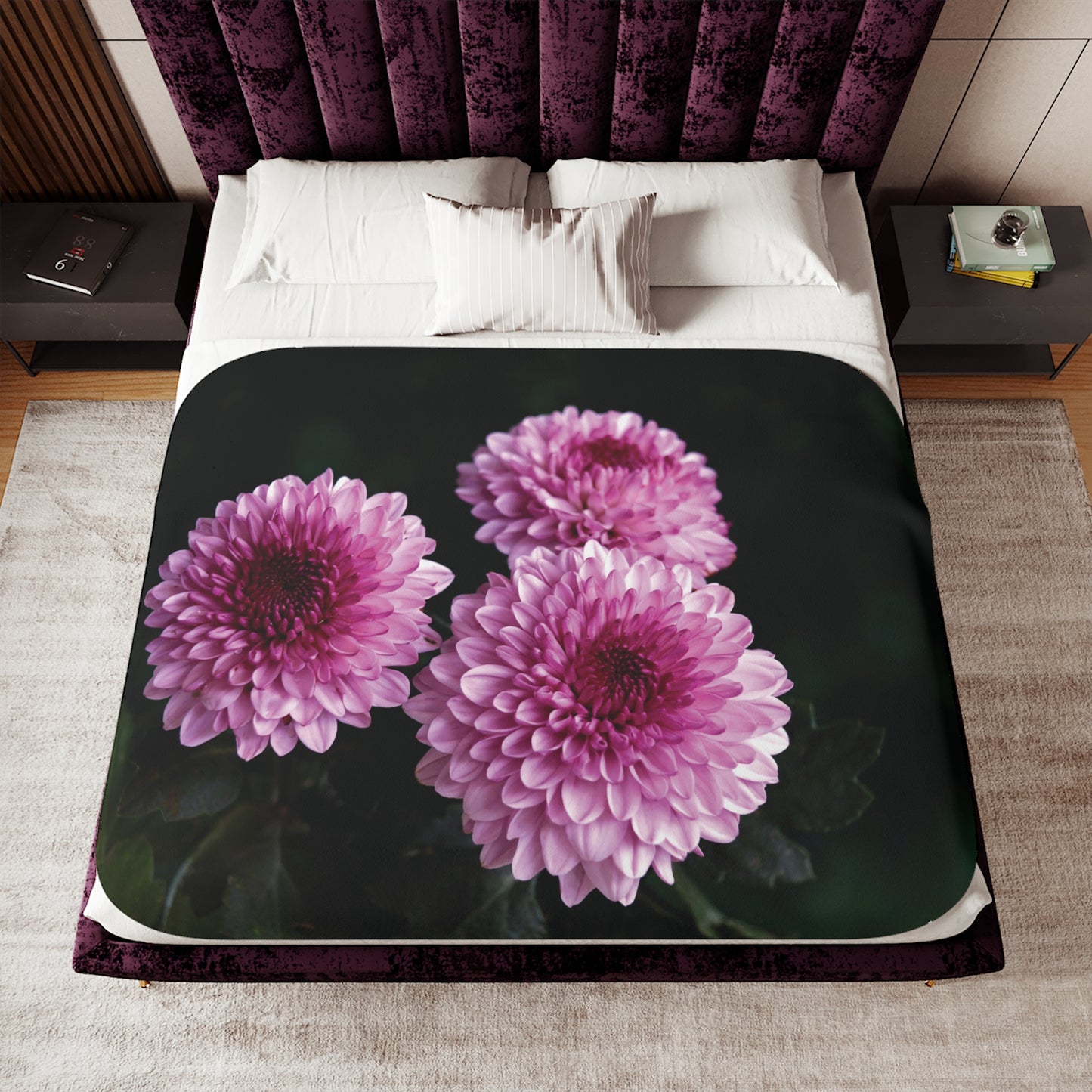 Floral Sherpa Blanket