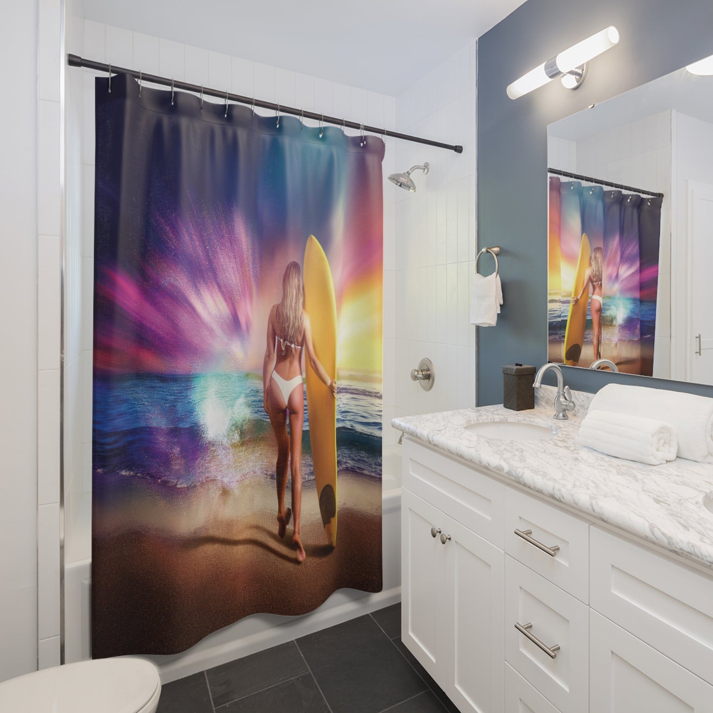 Woman Shower Curtain