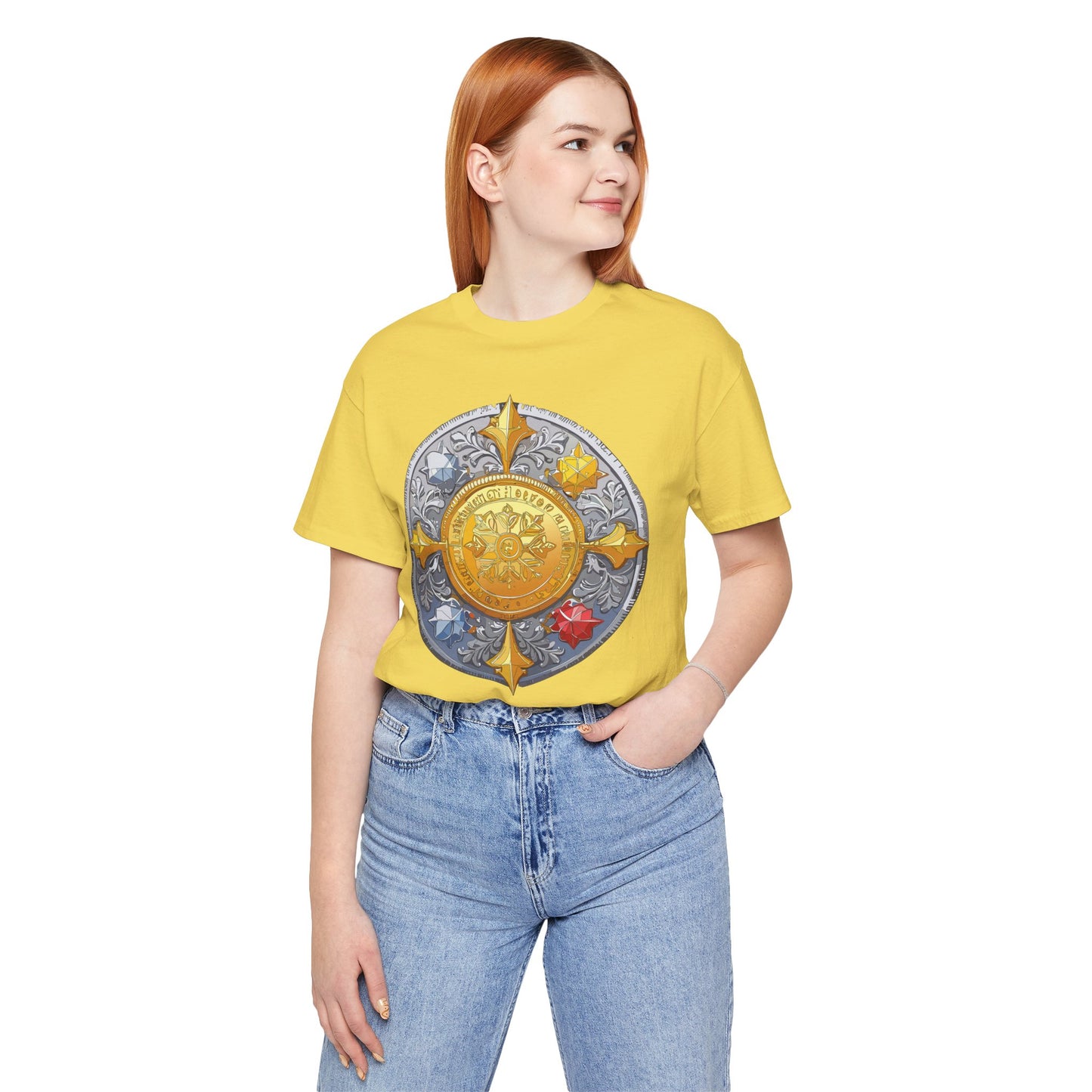 Coin Shirt, Shirt with Coin, Tee Shirt with Gold Coin, Shirt with Antique Coin