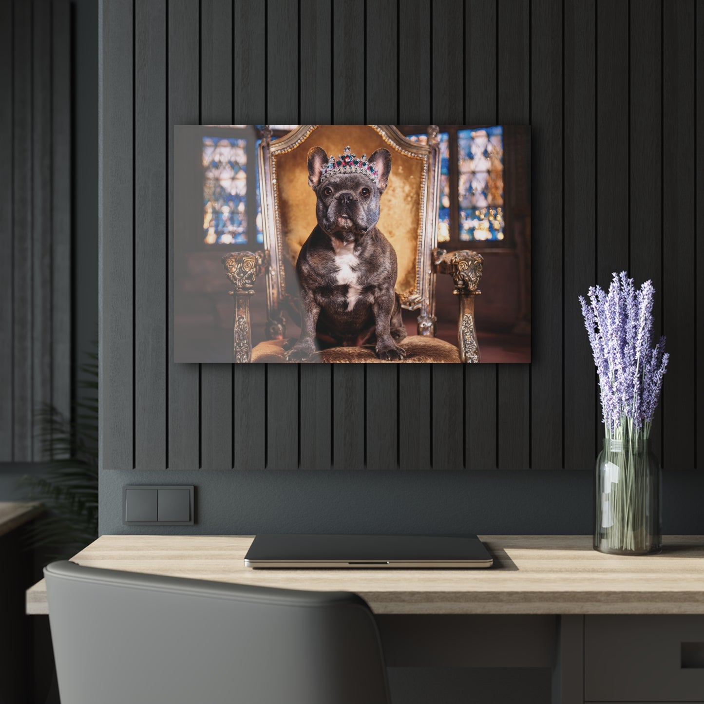 Crown Dog Wall Decor, Wall Art Decor with Animals 2