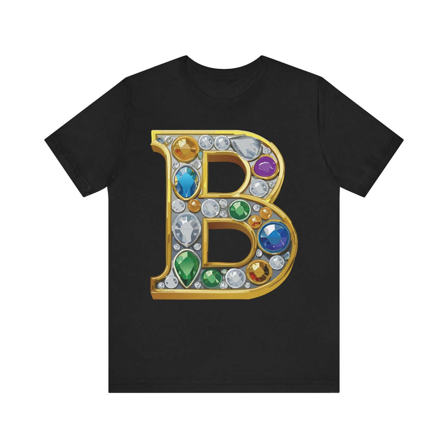 Letter Shirt, Shirt with Letters, Tee Shirt with Gold Letter, Shirt with Antique Letters