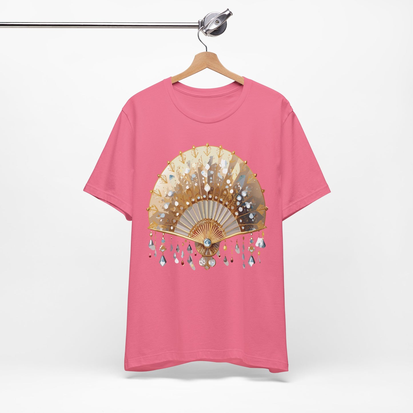 Fan shirt, Shirt with Fan, Tee Shirt with Gold Blower