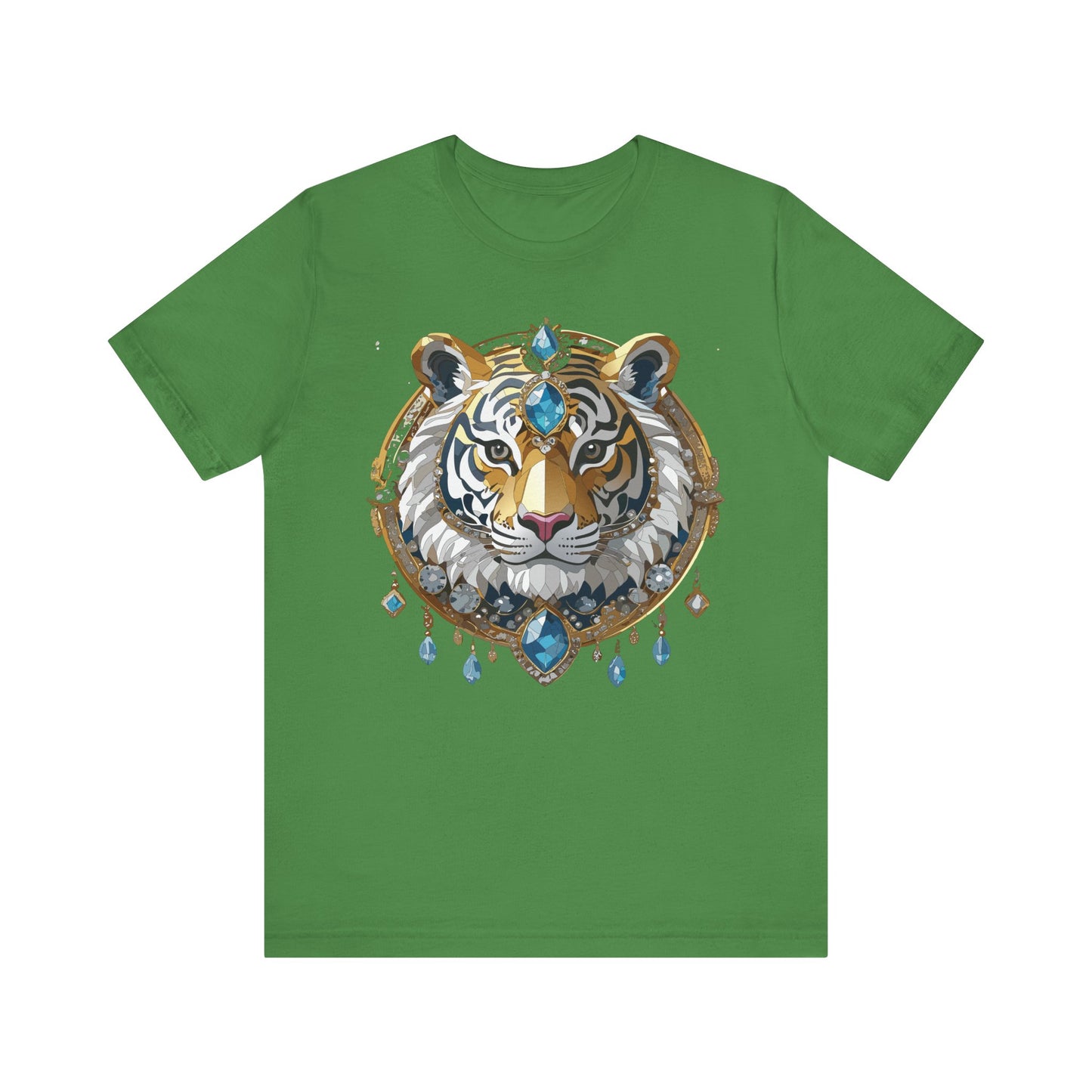 Animal Shirt, Shirt with Animal, Tee Shirt with Gold Animal Medal, Shirt with Antique Animal Medallion