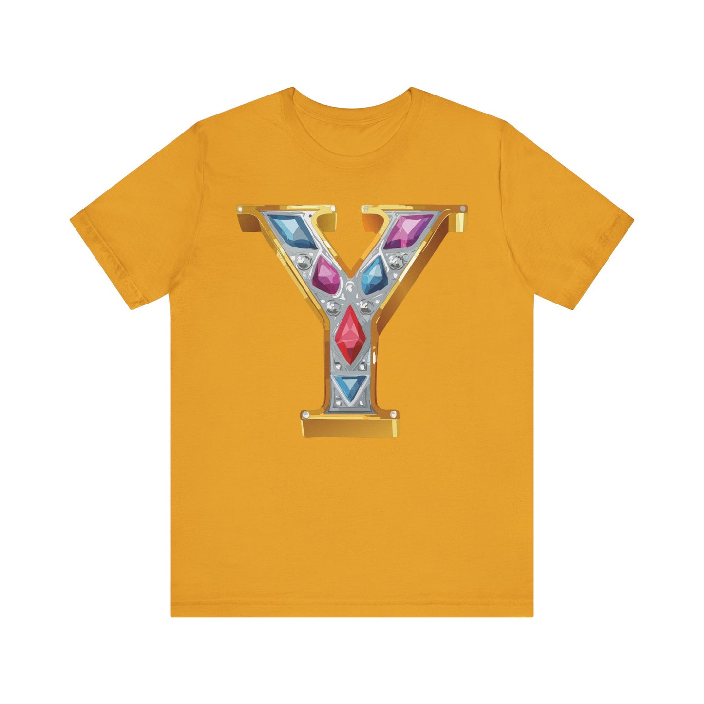 Letter Shirt, Shirt with Letters, Tee Shirt with Gold Letter, Shirt with Antique Letters