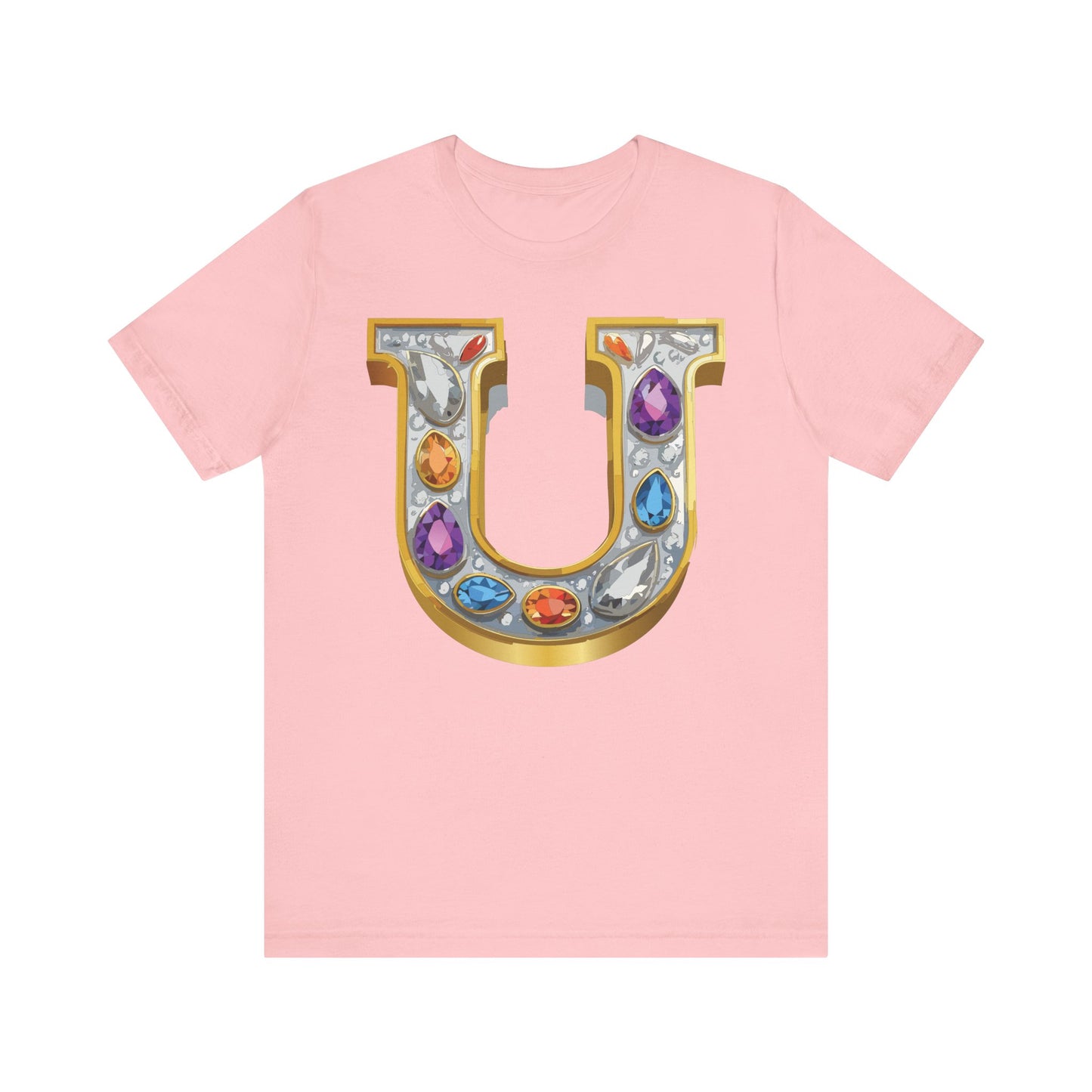 Letter Shirt, Shirt with Letters, Tee Shirt with Gold Letter, Shirt with Antique Letters