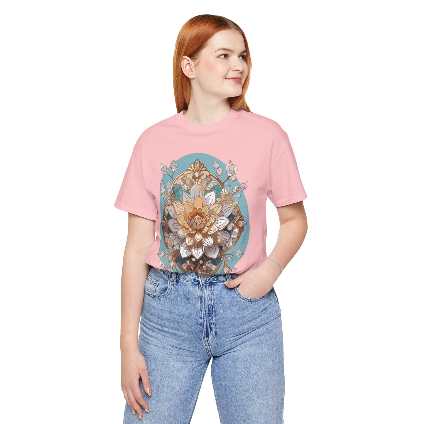 Floral Shirt, Flower Shirt, Tee Shirt with Antique Flower