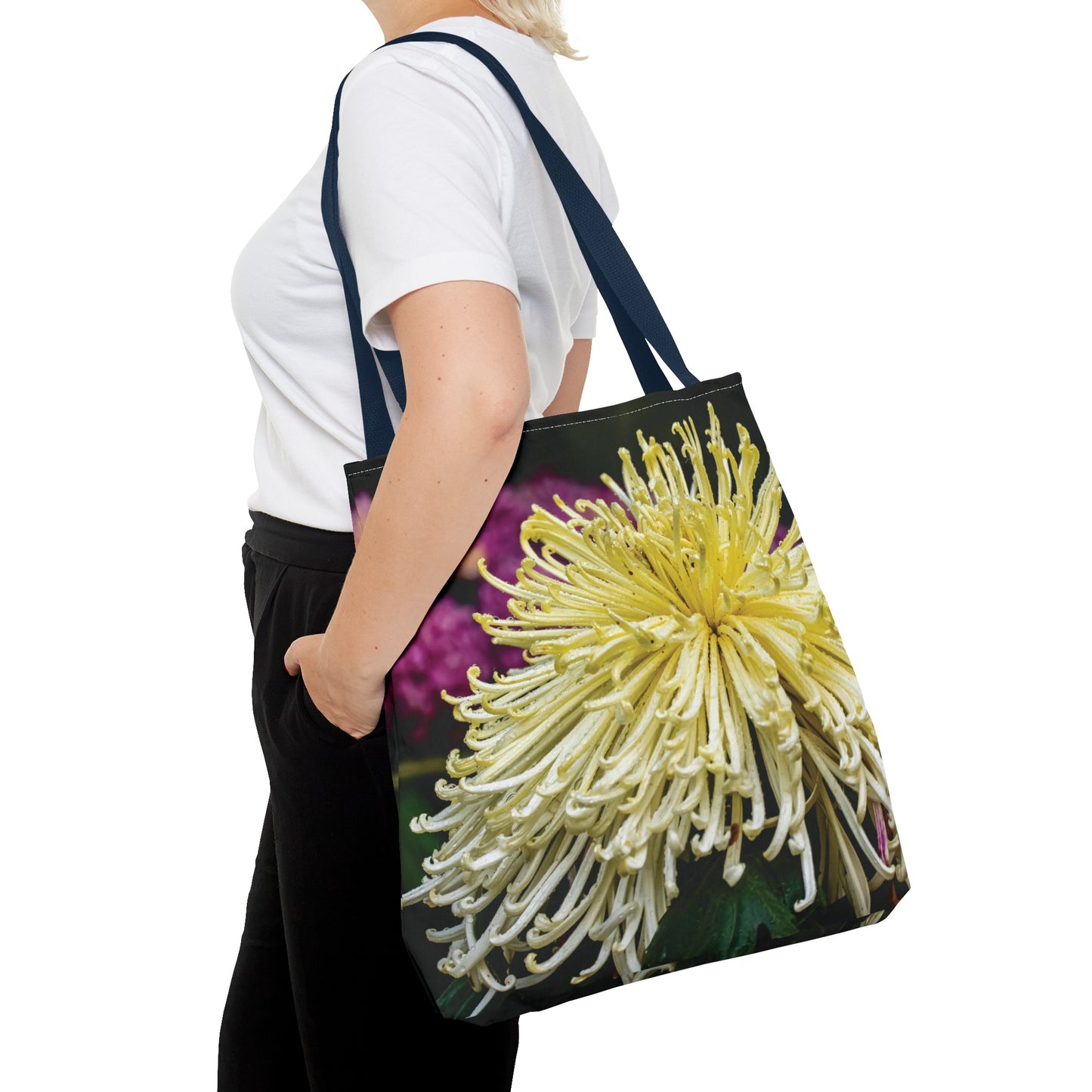 Canvas Bag with Floral Prints