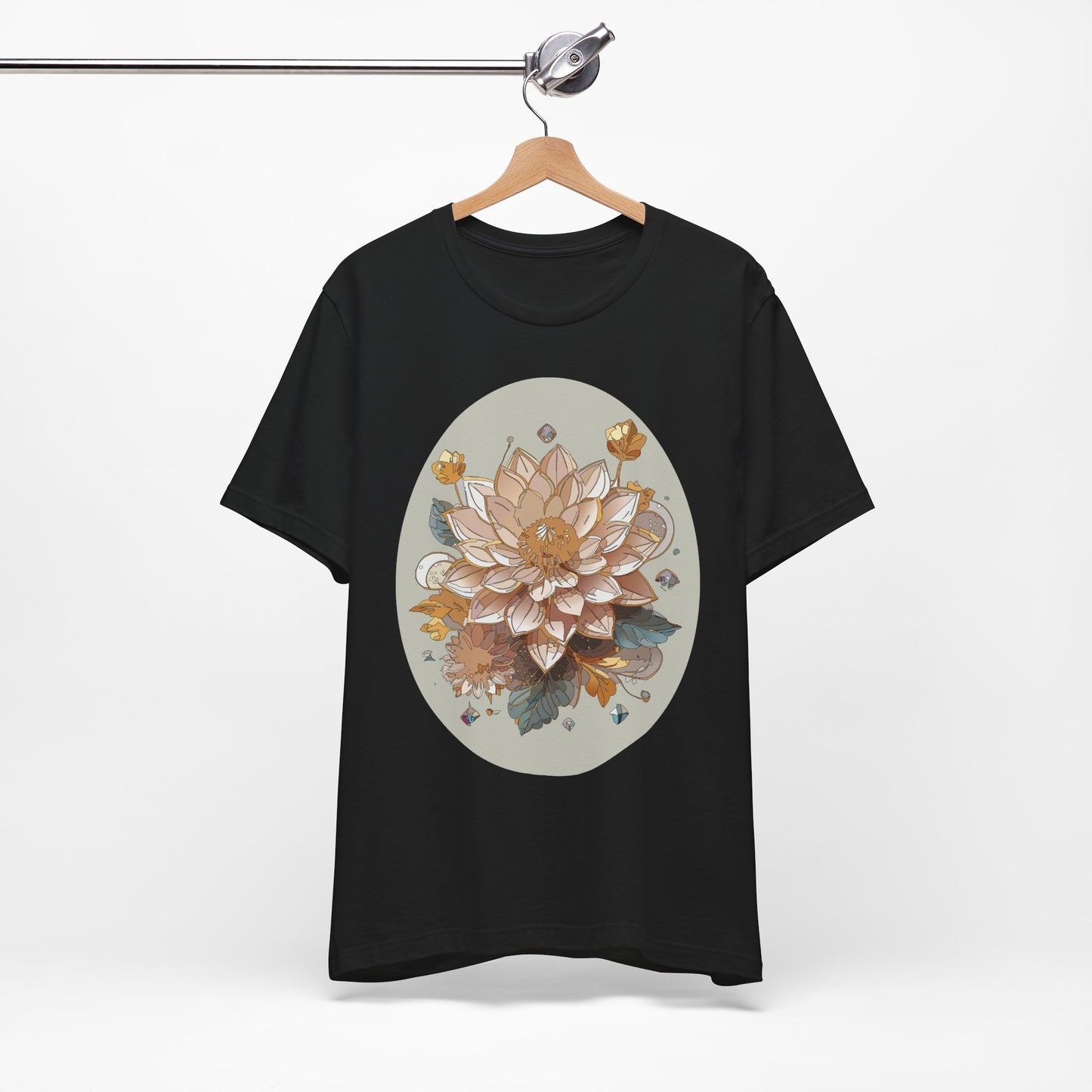 Floral Shirt, Flower Shirt, Tee Shirt with Antique Flower