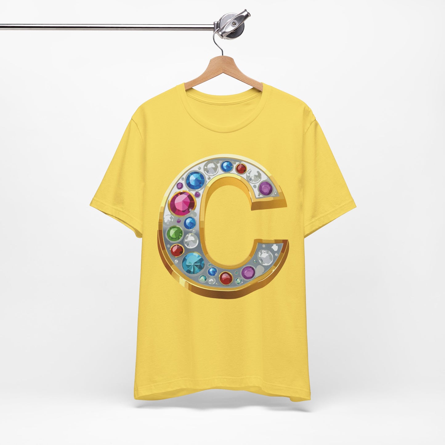 Letter Shirt, Shirt with Letters, Tee Shirt with Gold Letter, Shirt with Antique Letters