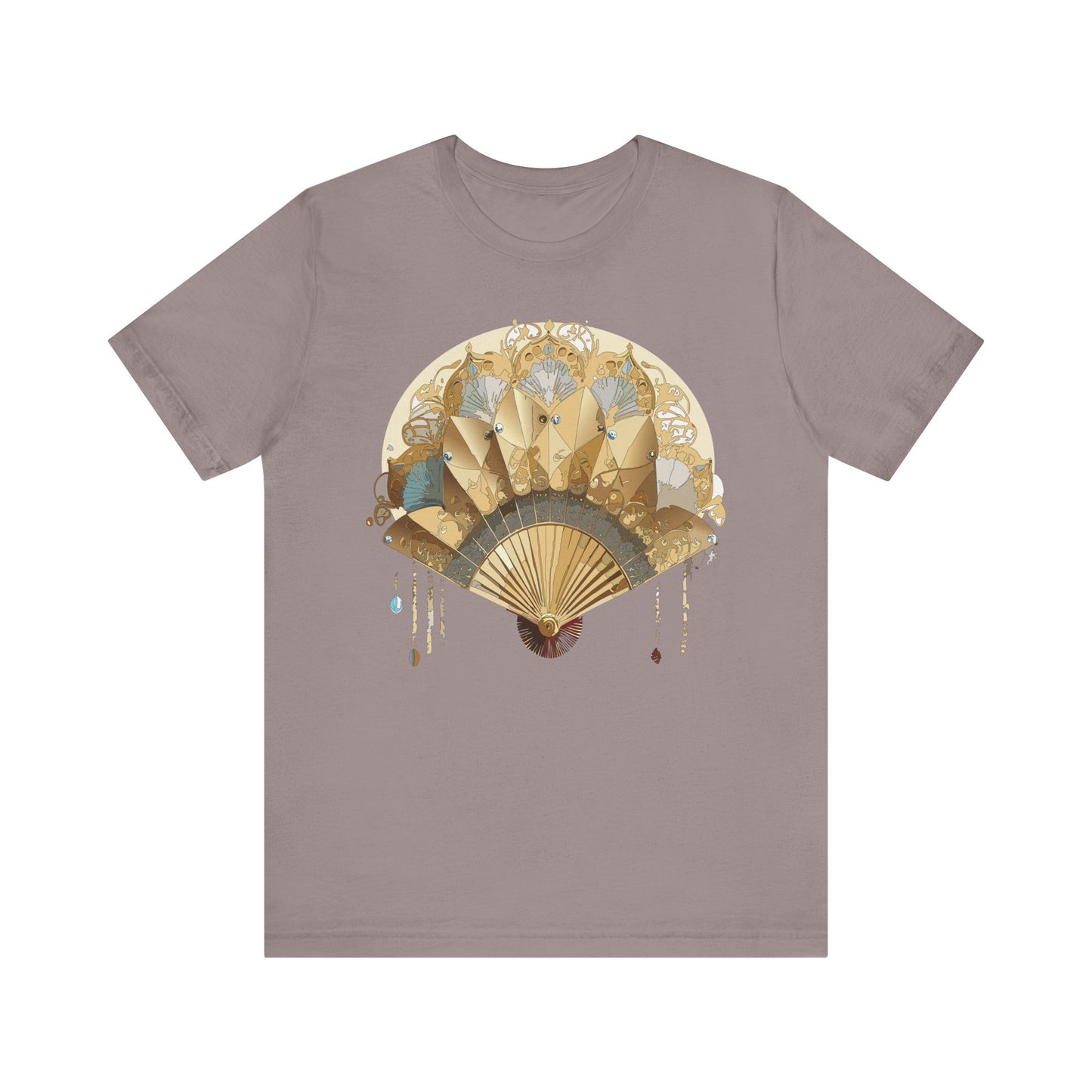 Fan shirt, Shirt with Fan, Tee Shirt with Gold Blower