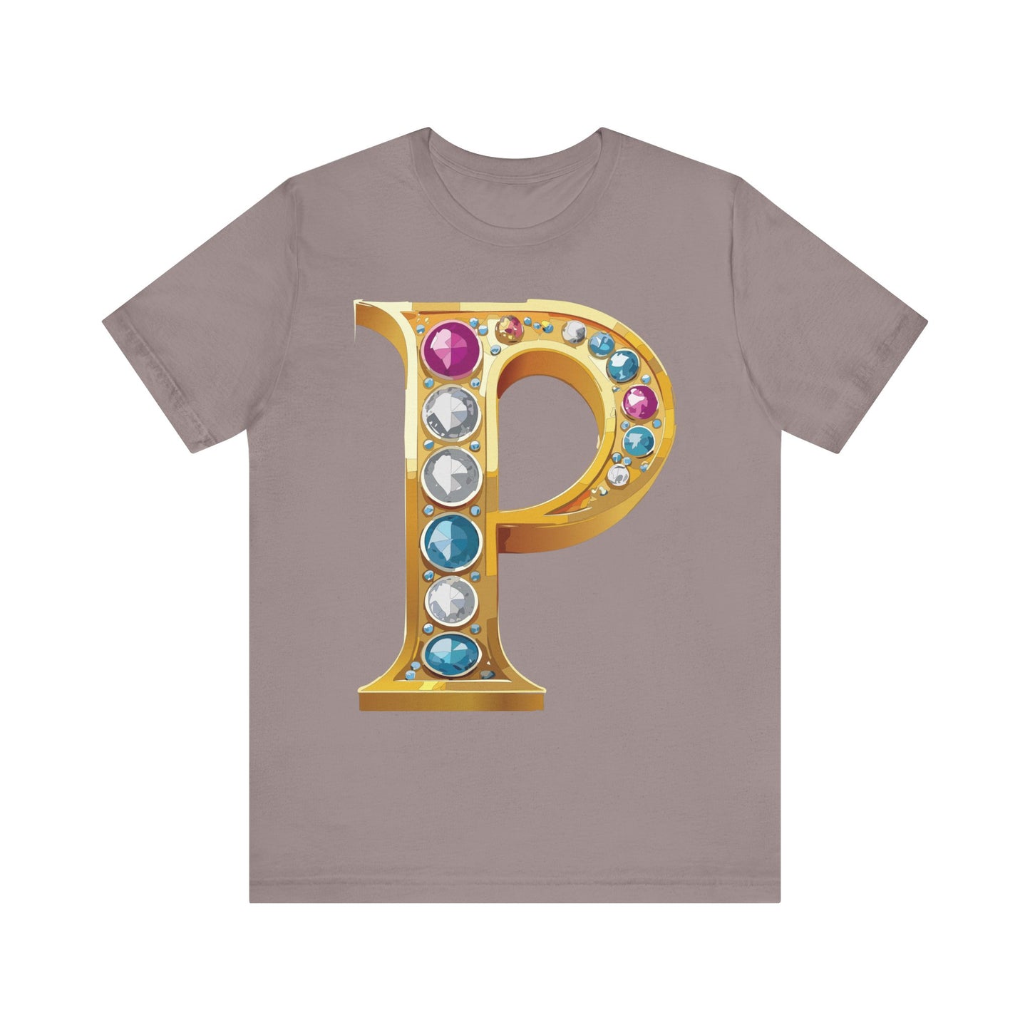 Letter Shirt, Shirt with Letters, Tee Shirt with Gold Letter, Shirt with Antique Letters