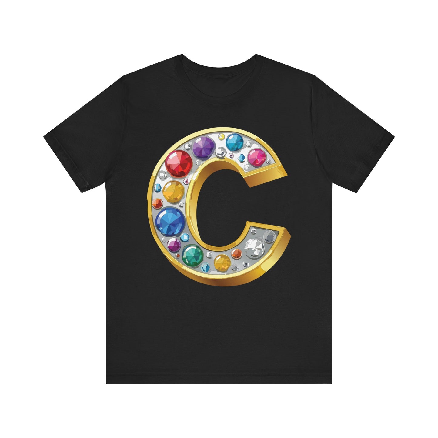 Letter Shirt, Shirt with Letters, Tee Shirt with Gold Letter, Shirt with Antique Letters