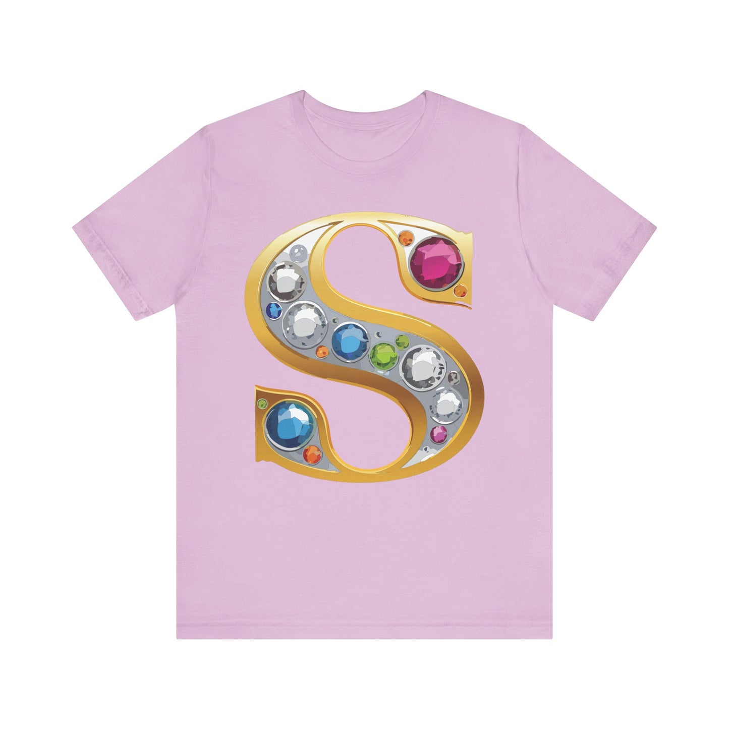 Letter Shirt, Shirt with Letters, Tee Shirt with Gold Letter, Shirt with Antique Letters