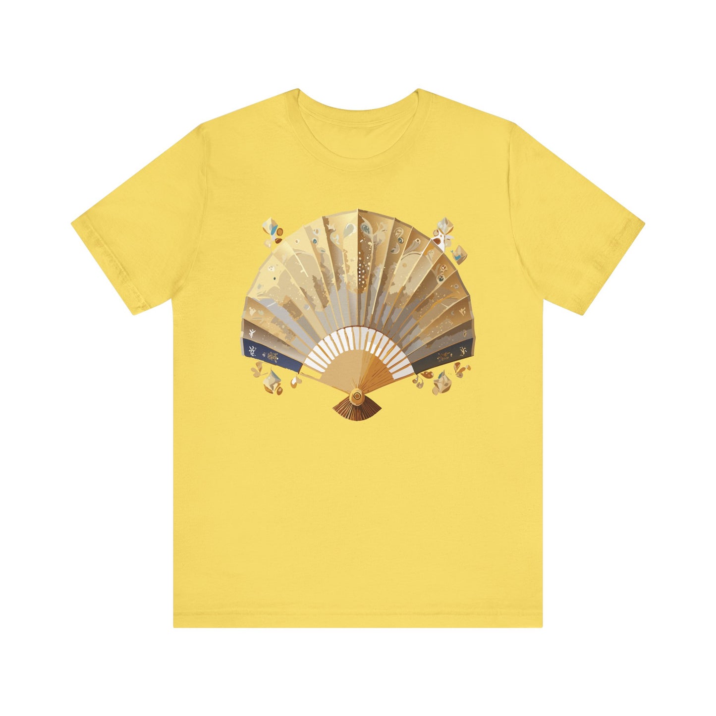 Fan shirt, Shirt with Fan, Tee Shirt with Gold Blower