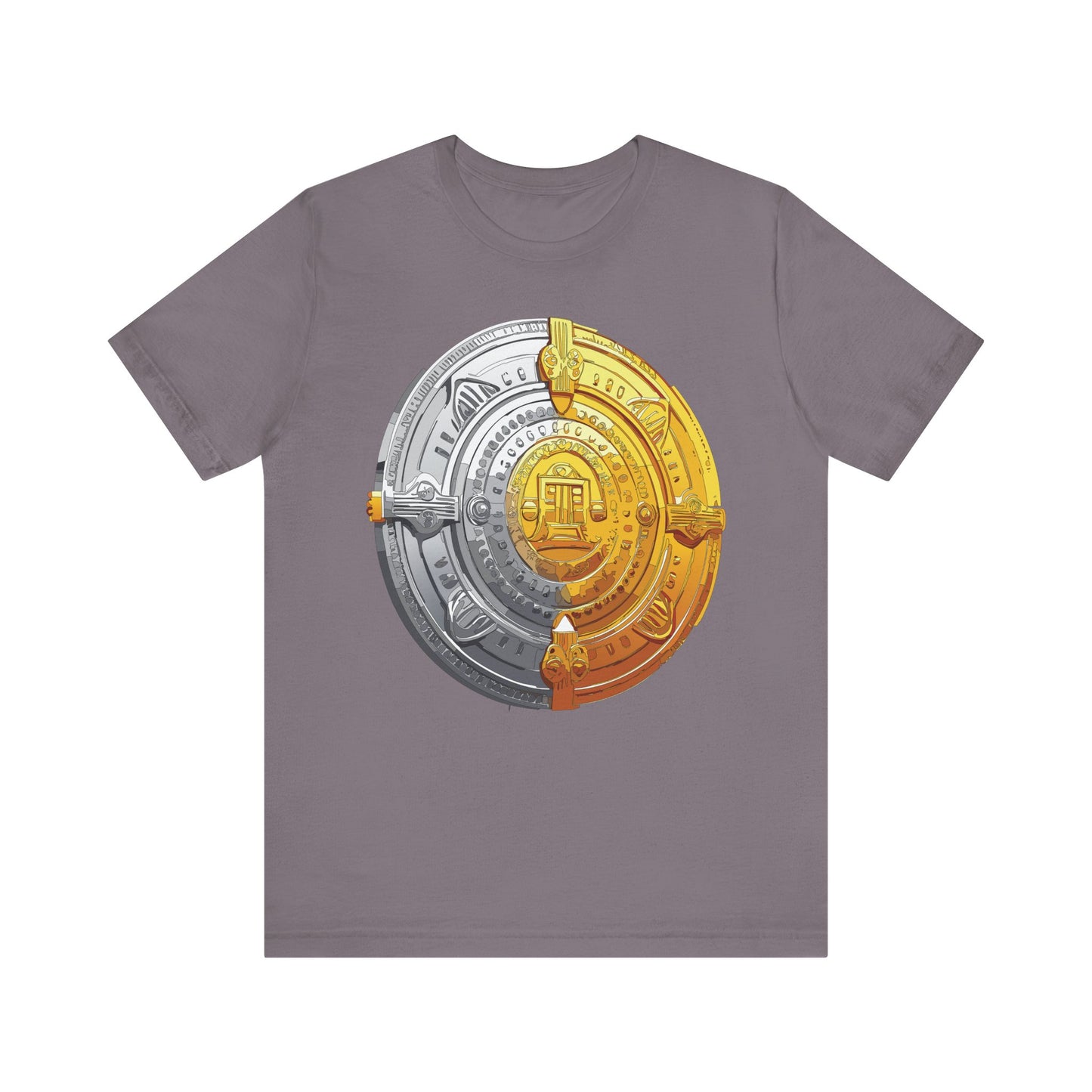 Coin Shirt, Shirt with Coin, Tee Shirt with Gold Coin, Shirt with Antique Coin