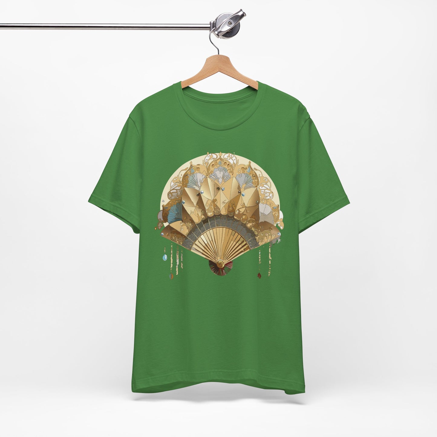 Fan shirt, Shirt with Fan, Tee Shirt with Gold Blower
