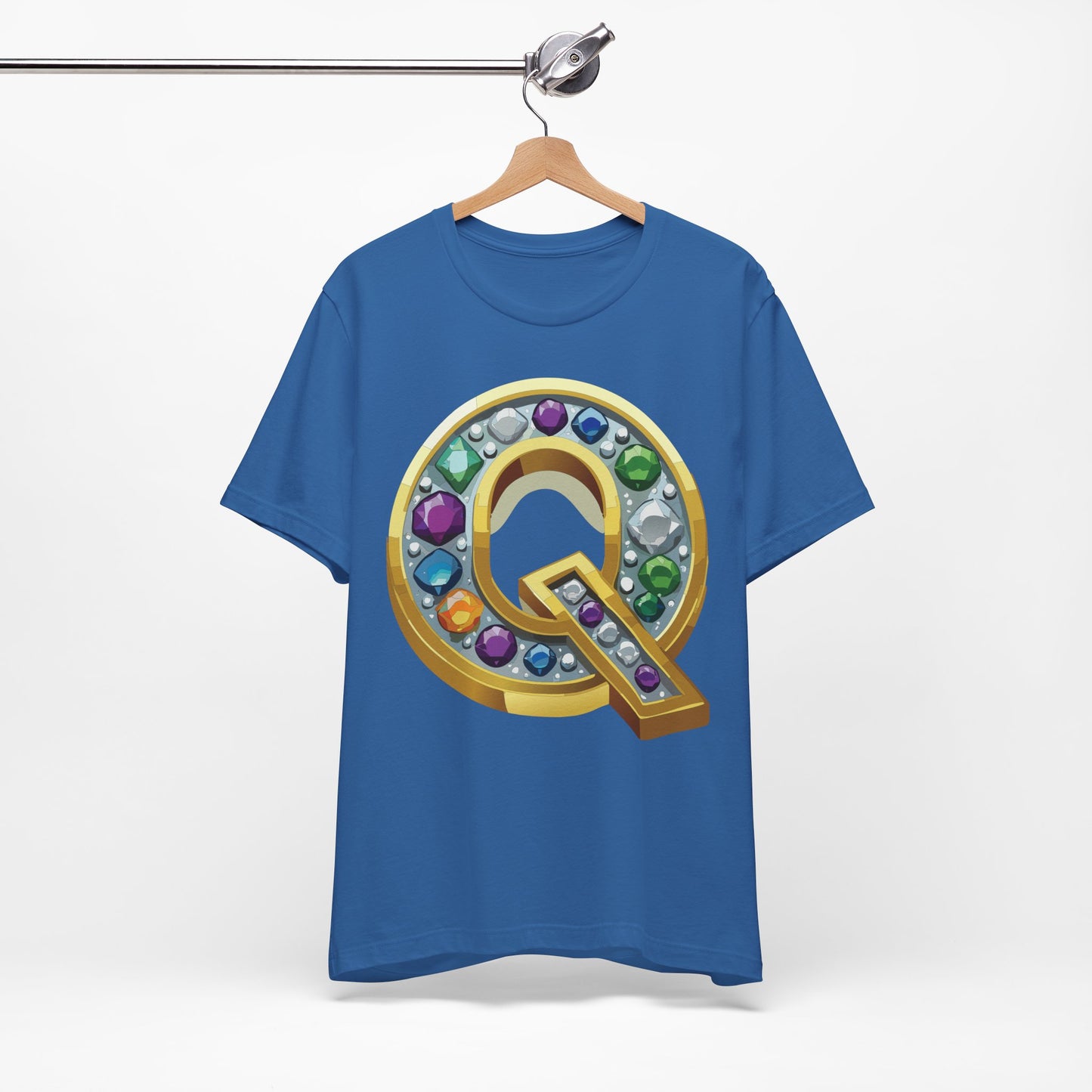 Letter Shirt, Shirt with Letters, Tee Shirt with Gold Letter, Shirt with Antique Letters