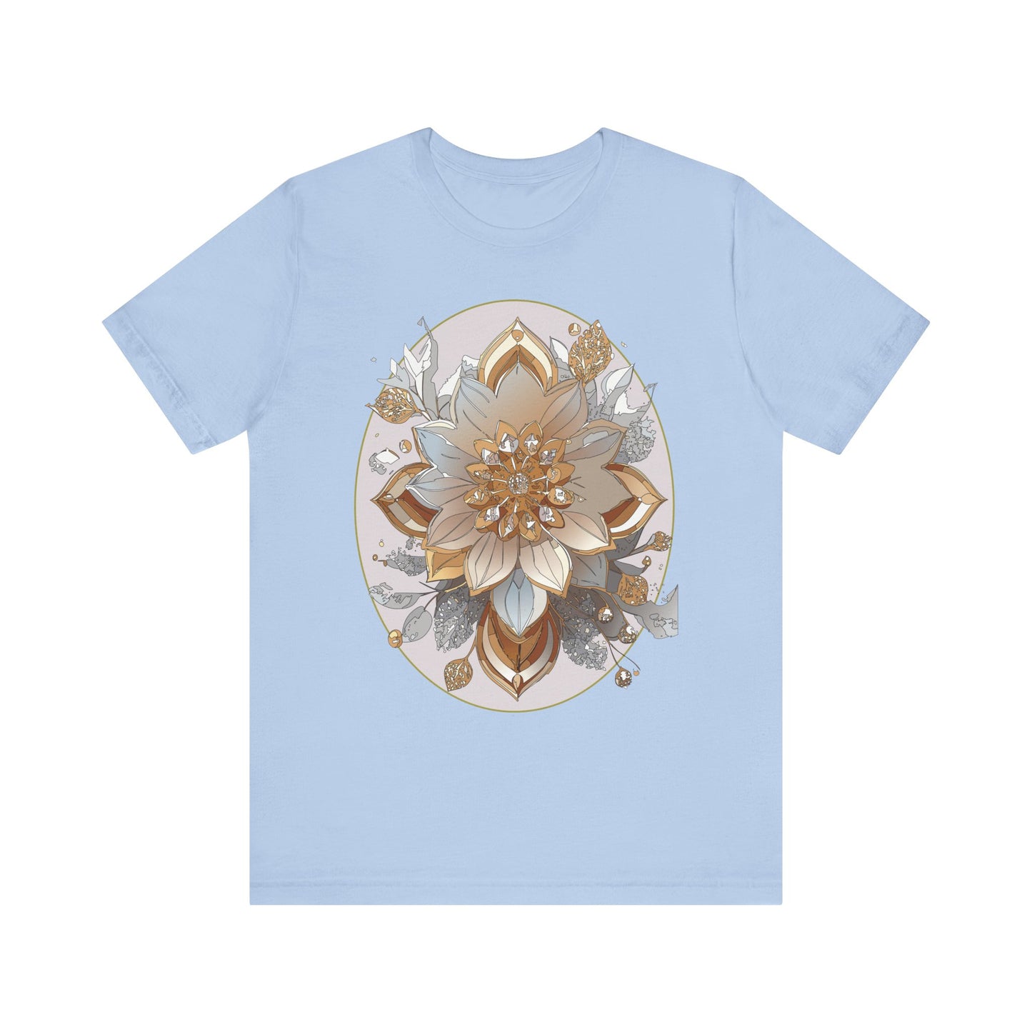 Floral Shirt, Flower Shirt, Tee Shirt with Antique Flower