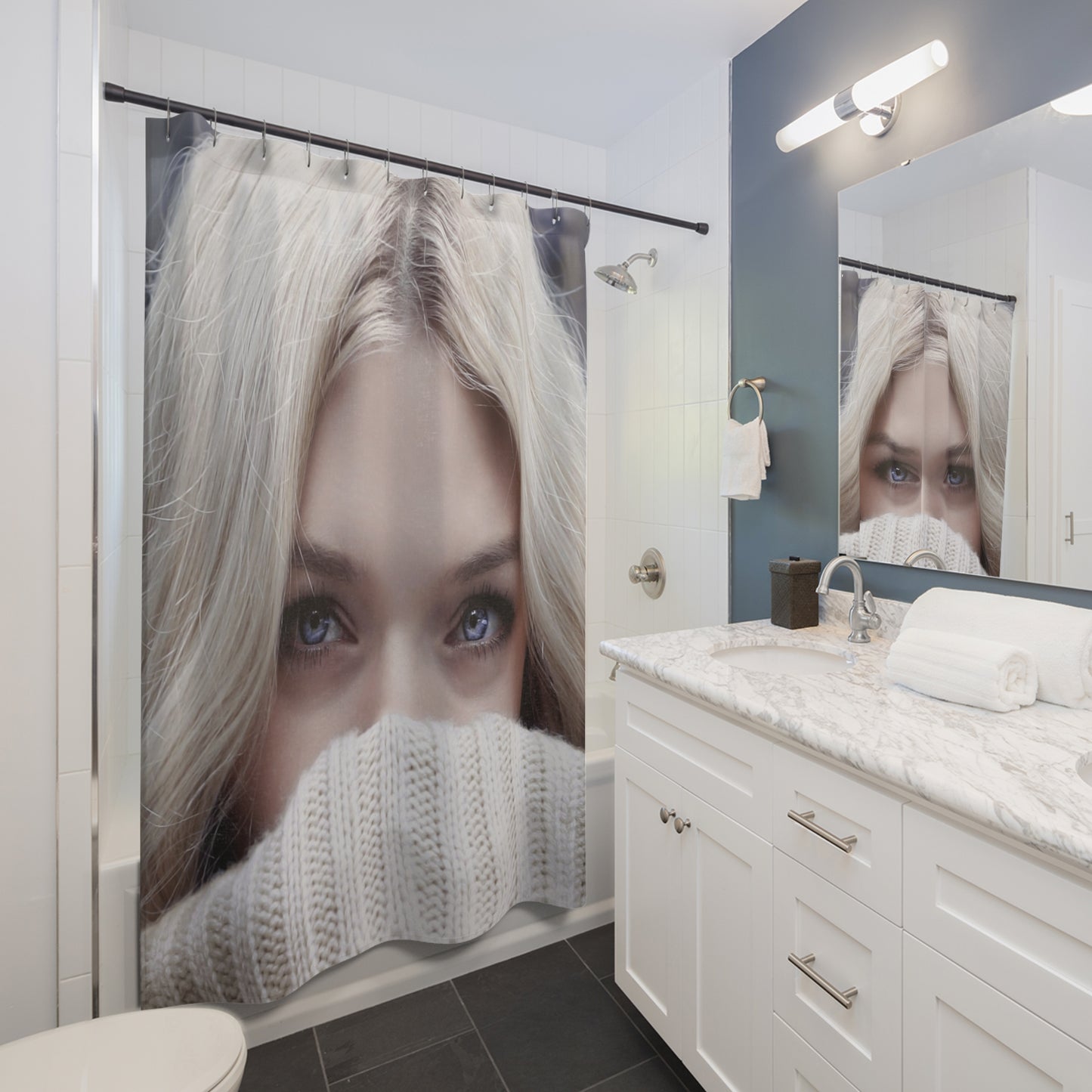 Woman Shower Curtain