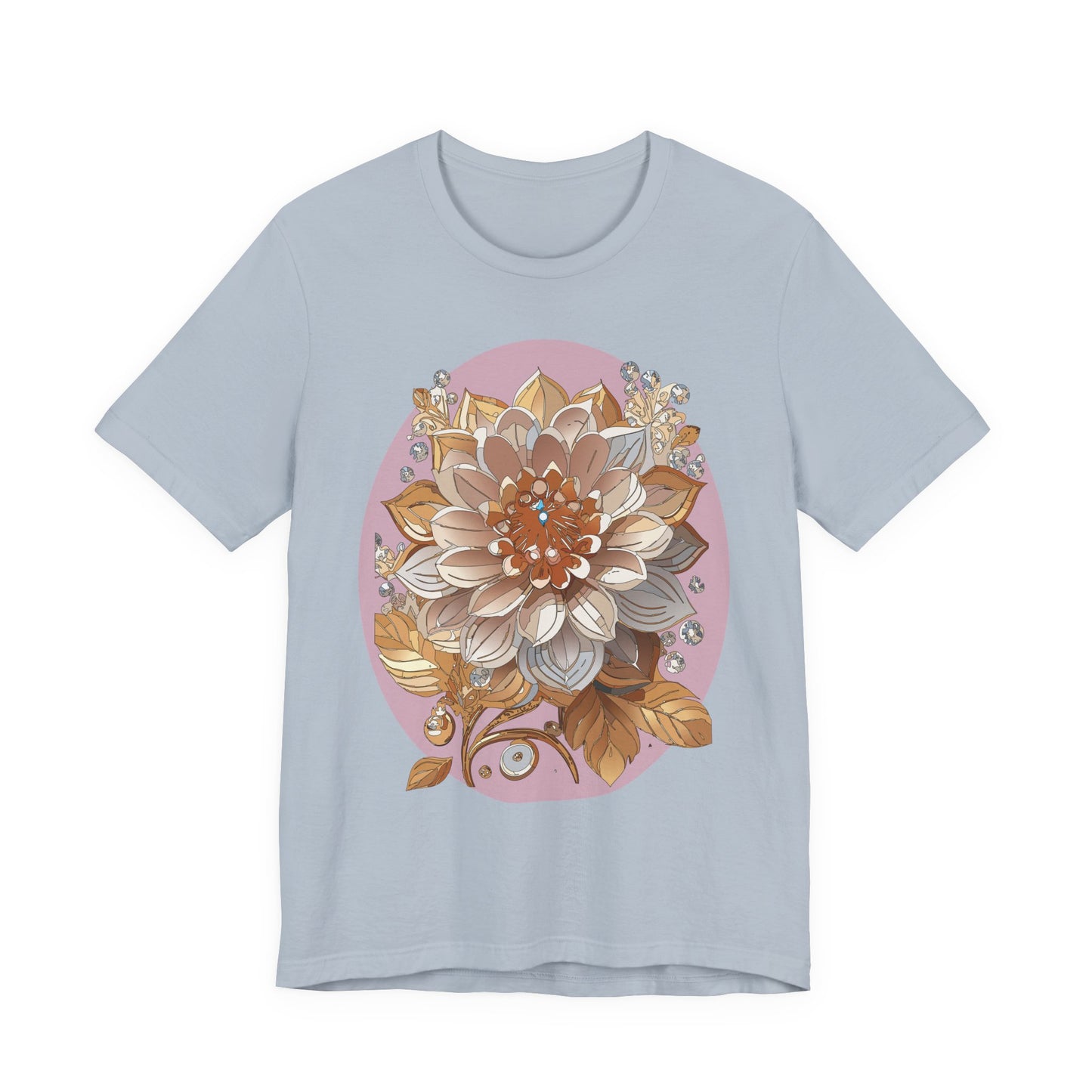 Floral Shirt, Flower Shirt, Tee Shirt with Antique Flower