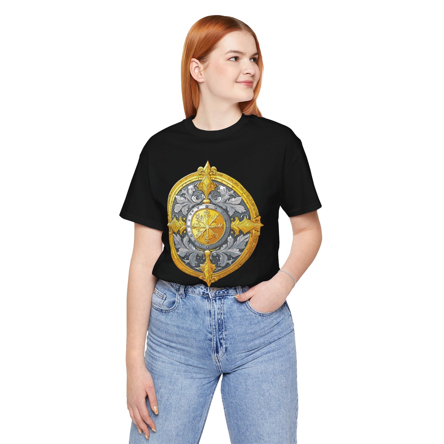 Coin Shirt, Shirt with Coin, Tee Shirt with Gold Coin, Shirt with Antique Coin