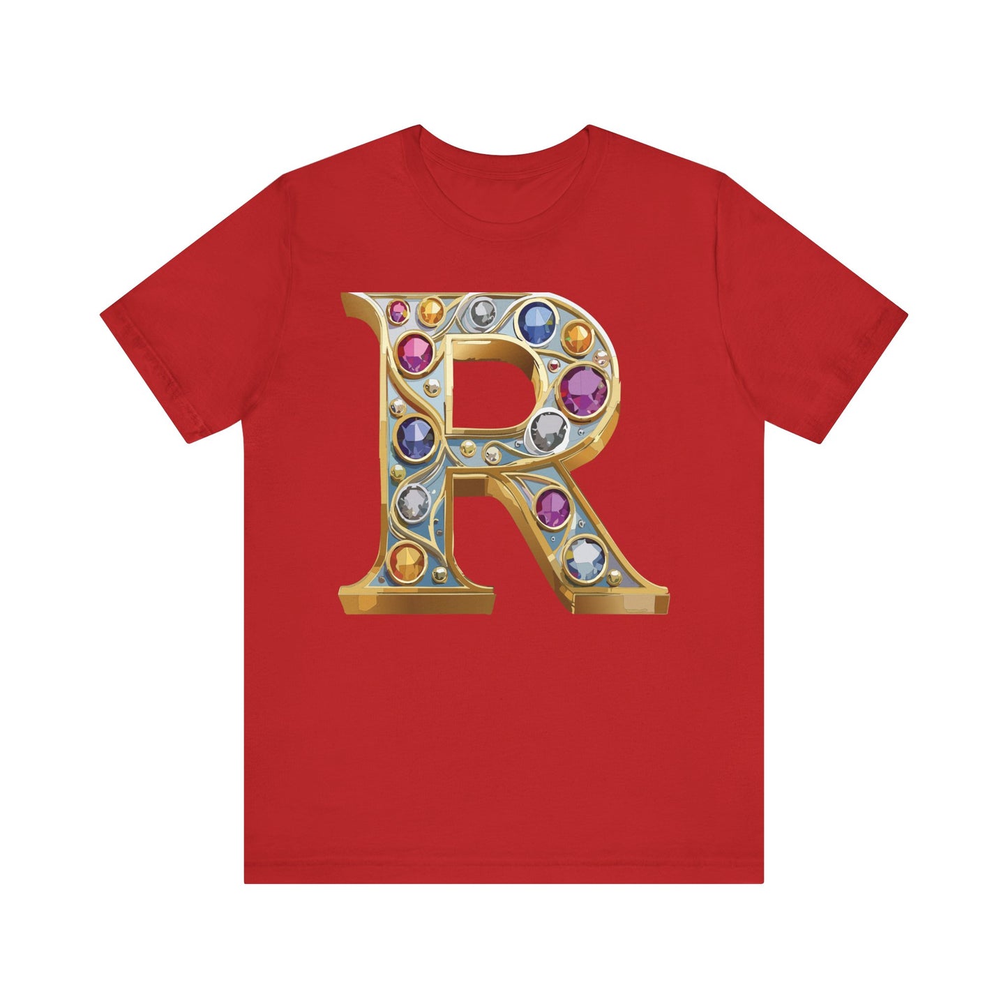 Letter Shirt, Shirt with Letters, Tee Shirt with Gold Letter, Shirt with Antique Letters