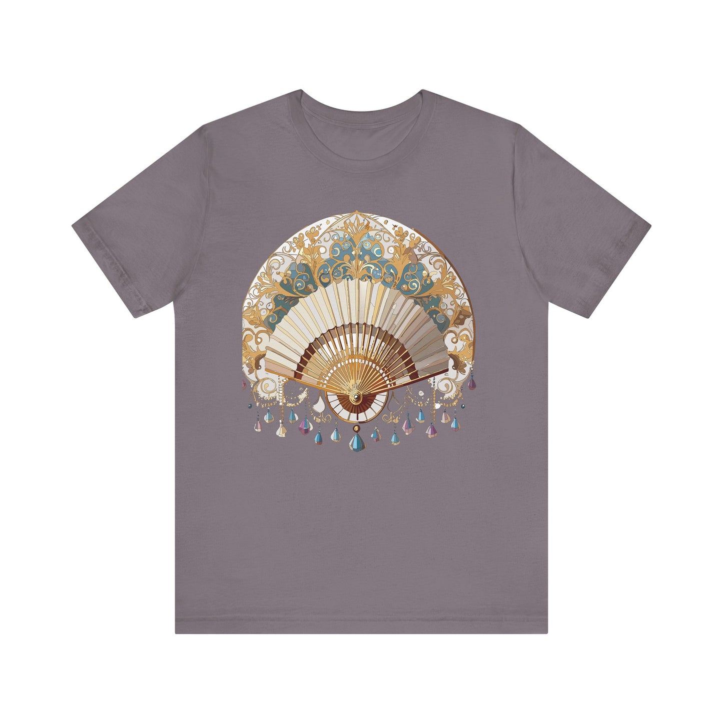 Fan shirt, Shirt with Fan, Tee Shirt with Gold Blower