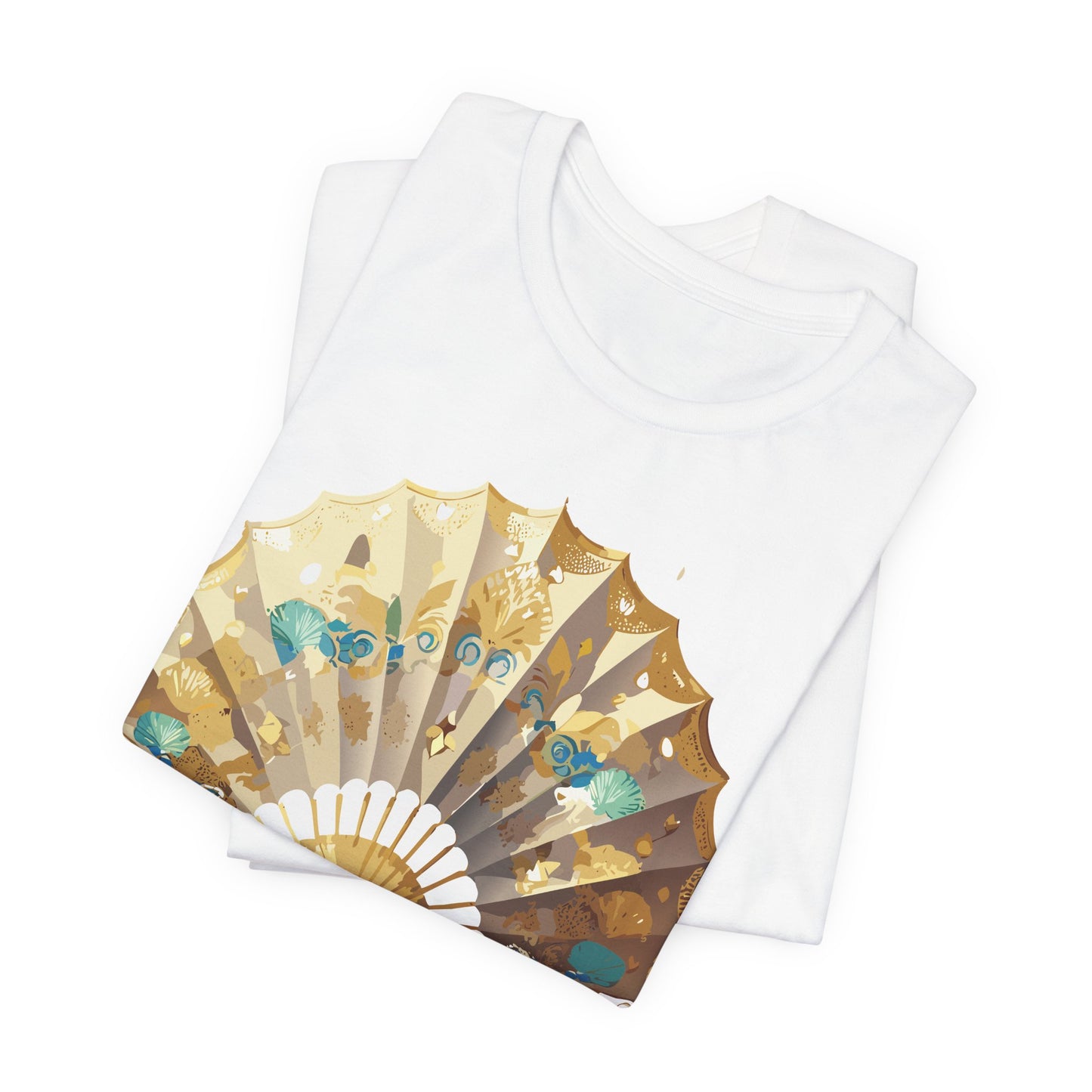 Fan shirt, Shirt with Fan, Tee Shirt with Gold Blower
