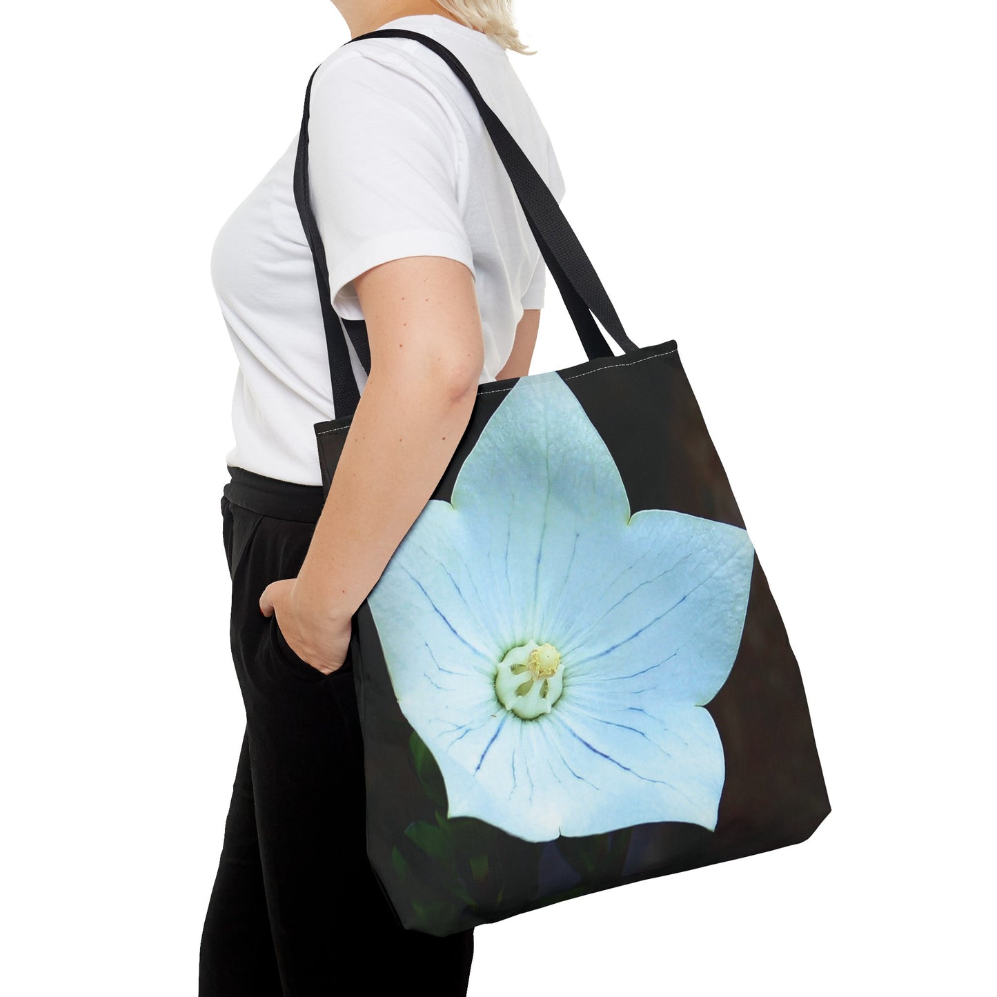 Canvas Bag with Floral Prints