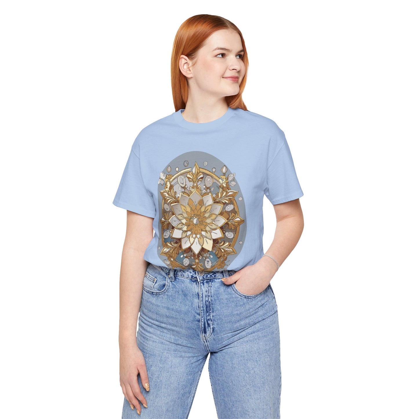 Floral Shirt, Flower Shirt, Tee Shirt with Antique Flower