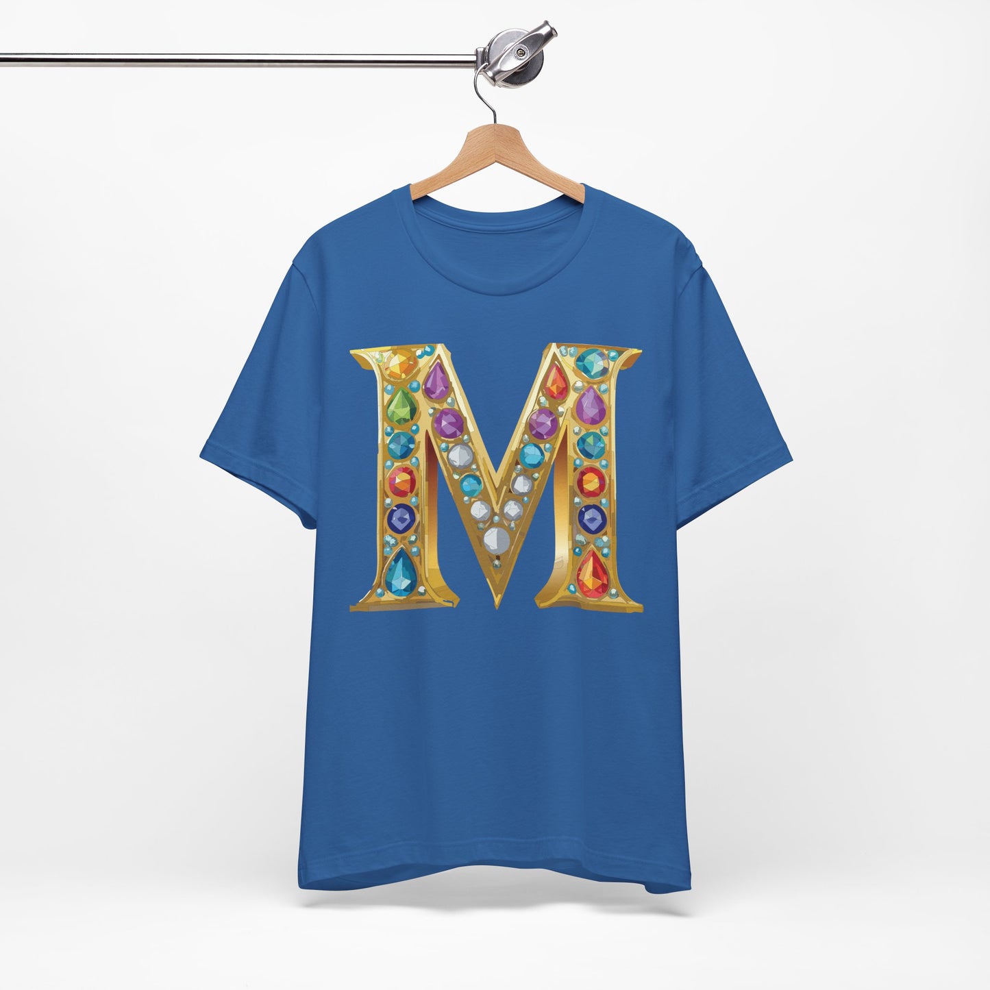 Letter Shirt, Shirt with Letters, Tee Shirt with Gold Letter, Shirt with Antique Letters